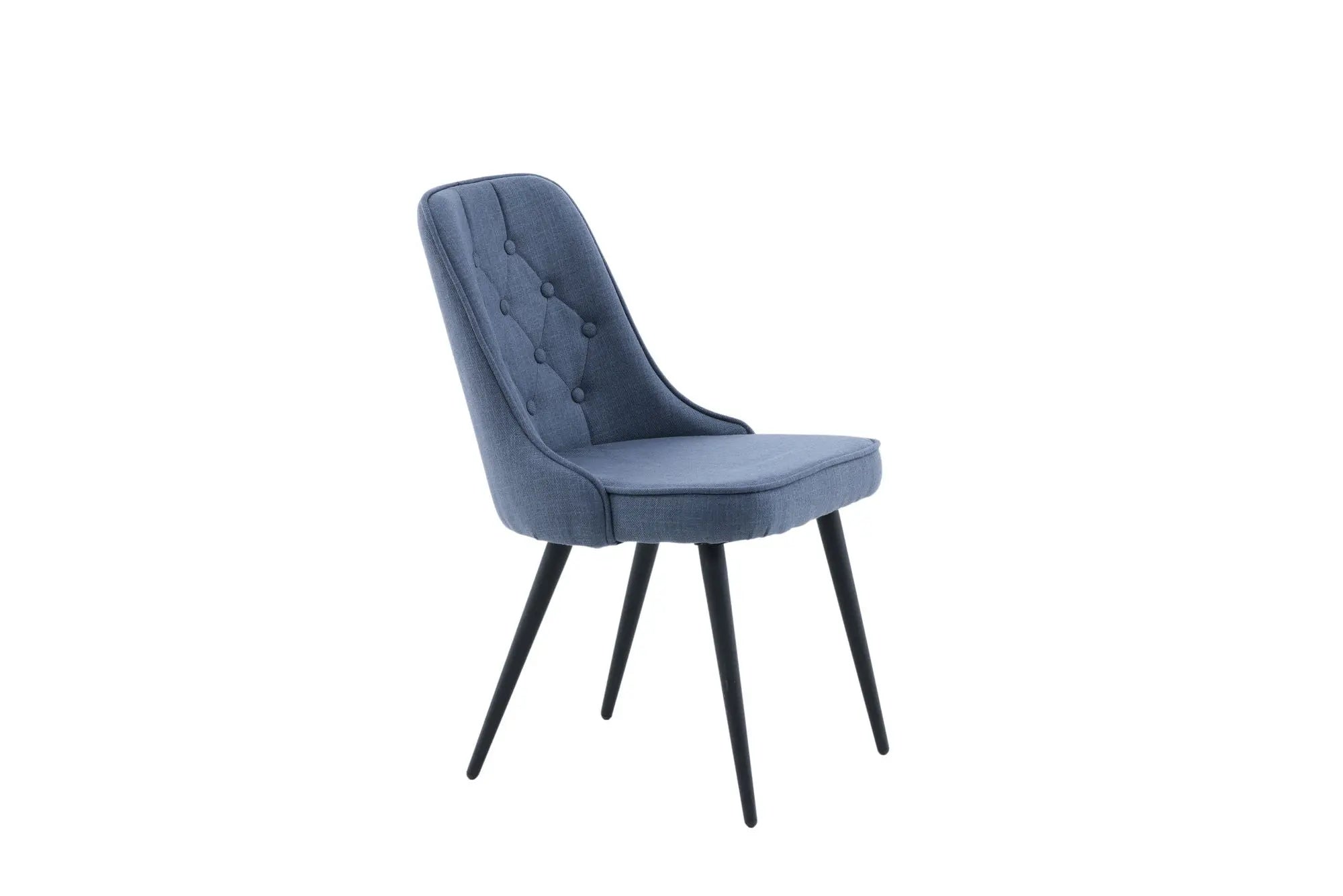 Lot de 2 chaises de salle à manger Velvet Deluxe - 66 x 50 x 88,5 - Polyester