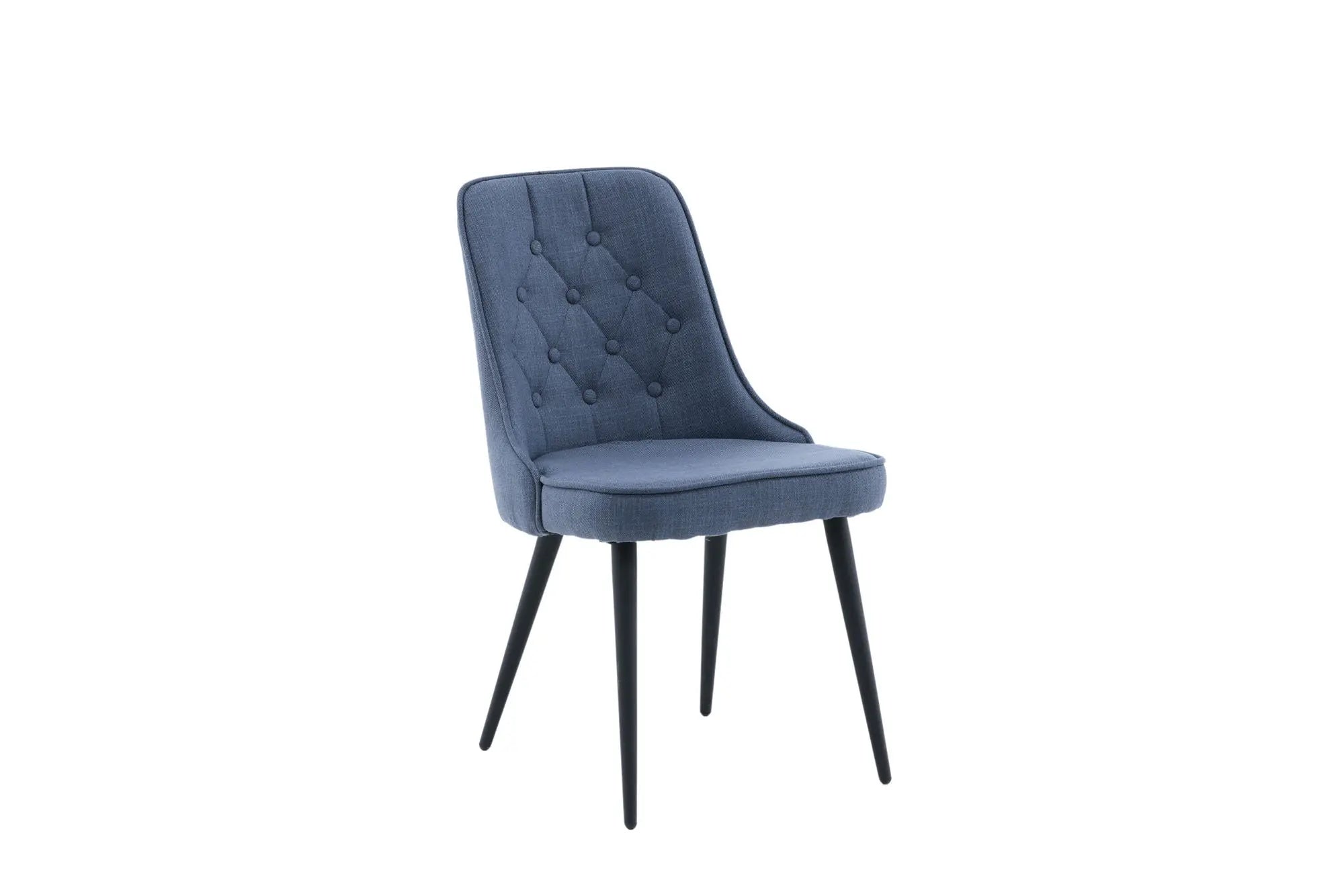 Lot de 2 chaises de salle à manger Velvet Deluxe - 66 x 50 x 88,5 - Polyester