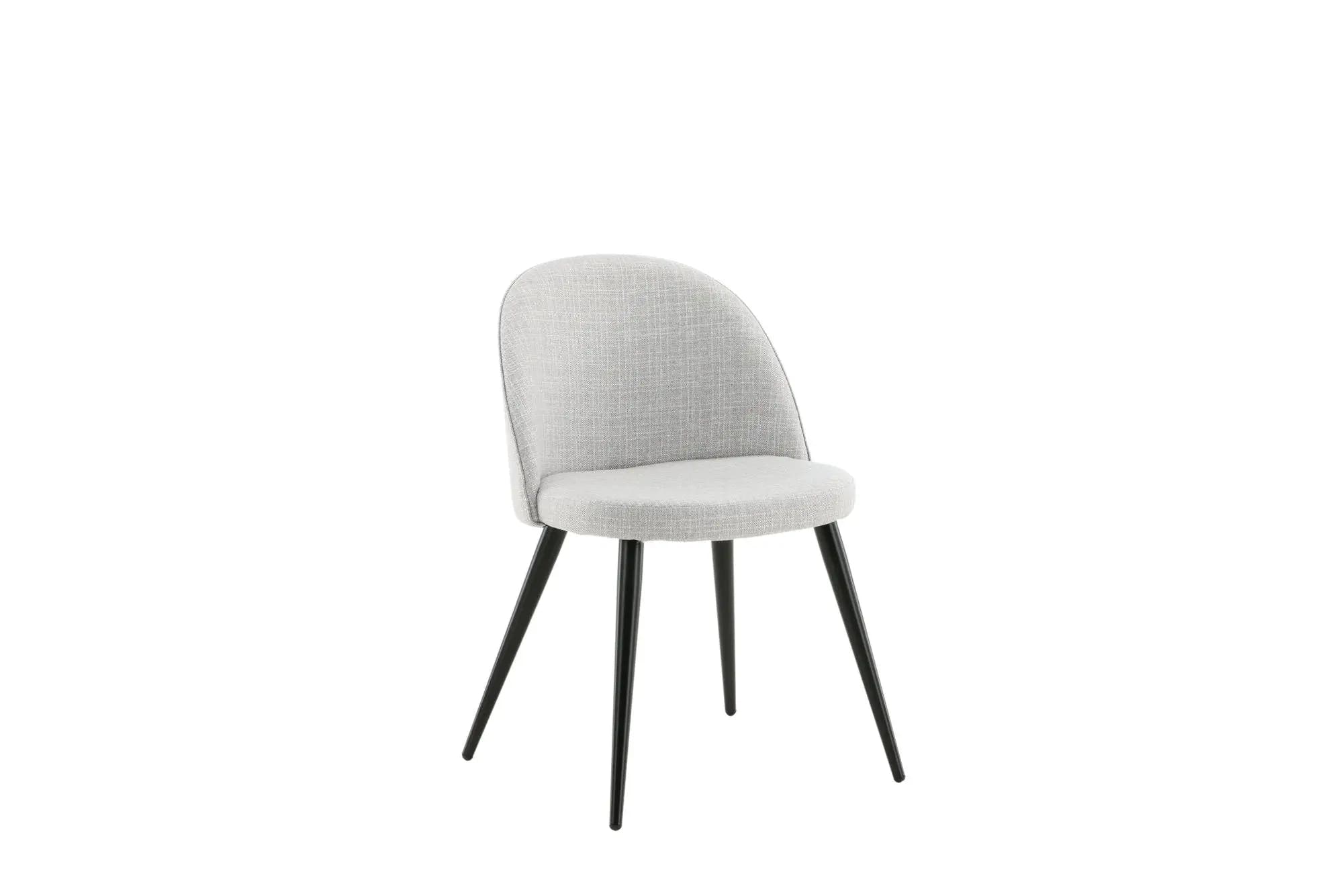 Lot de 2 chaises de salle à manger Velvet - 48 x 50 x 77 - Polyester