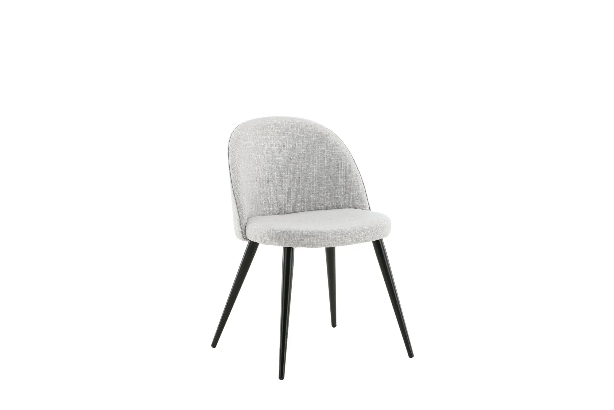 Lot de 2 chaises de salle à manger Velvet - 48 x 50 x 77 - Polyester