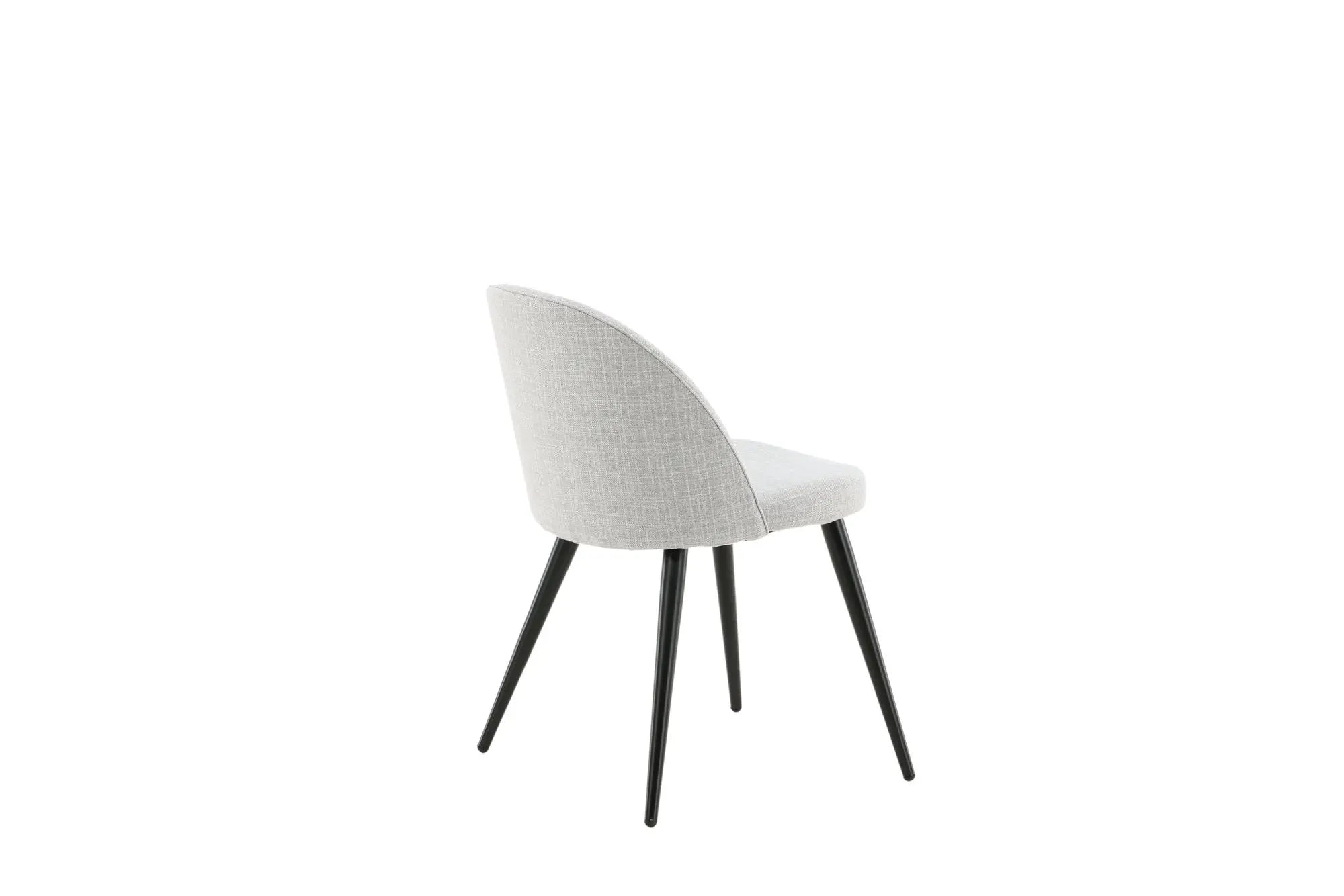 Lot de 2 chaises de salle à manger Velvet - 48 x 50 x 77 - Polyester