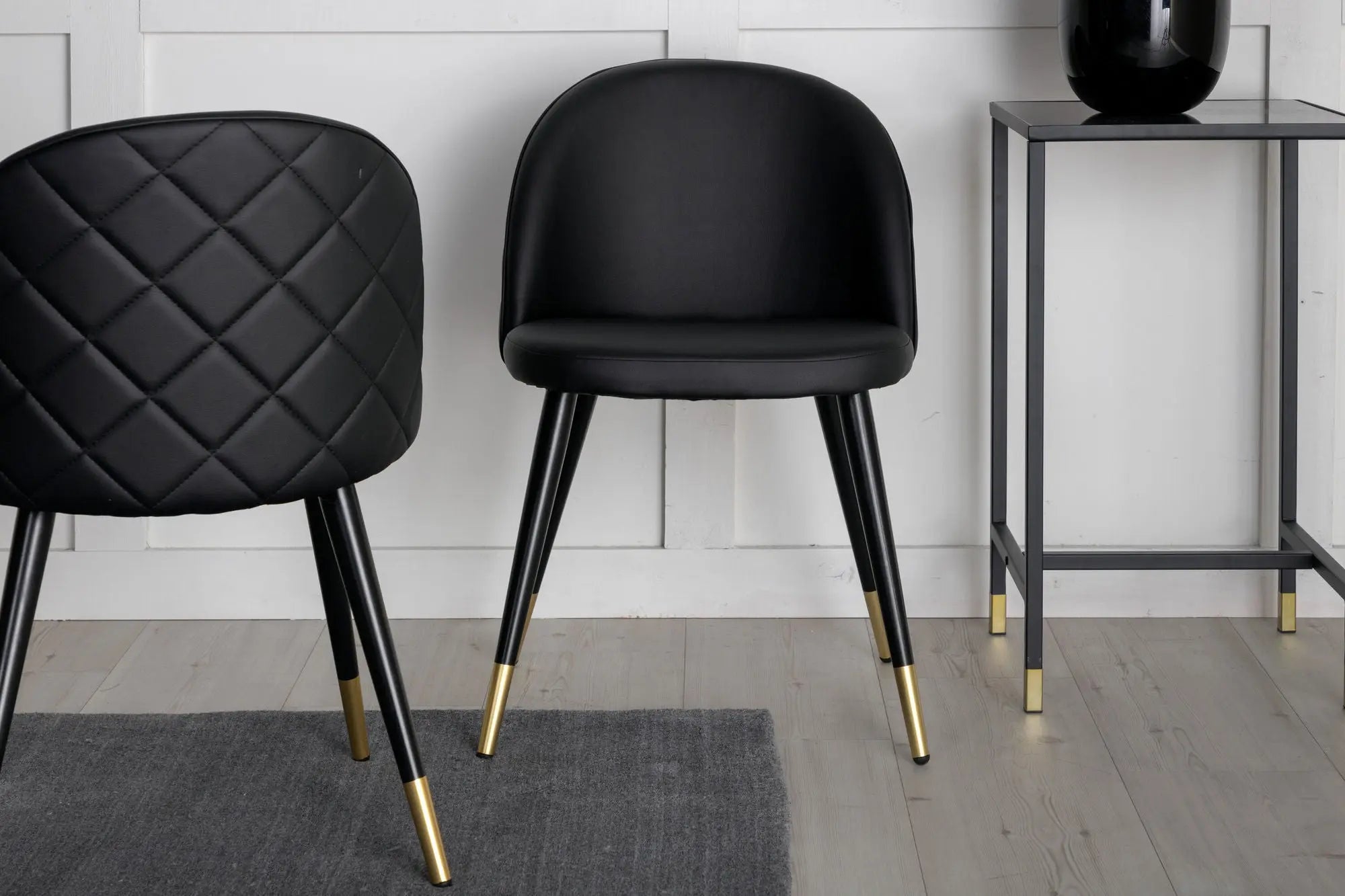 Lot de 2 chaises de salle à manger Velvet - 48 x 50 x 77 - PU