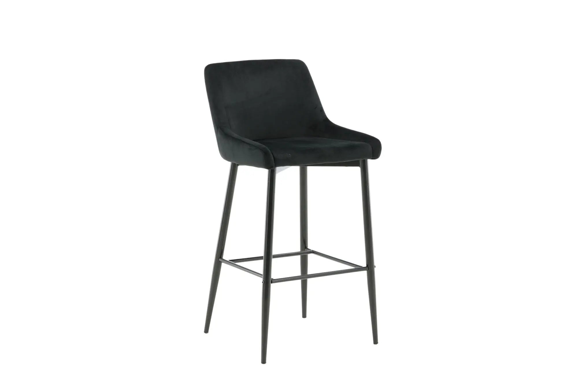 Lot de 2 tabourets de bar Plaza - 57 x 48 x 105 - Polyester
