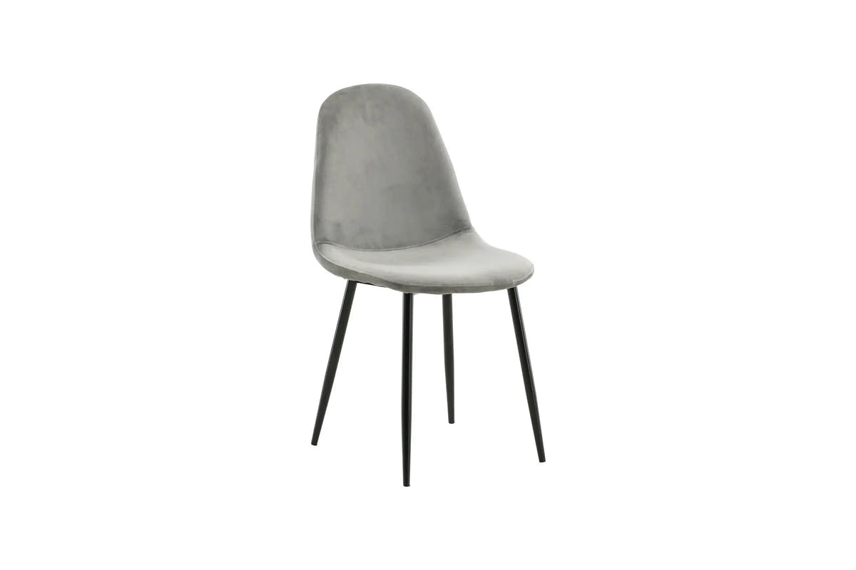 Lot de 2 chaises de salle à manger Polar - 53 x 88 x 46 - Polyester Velvet