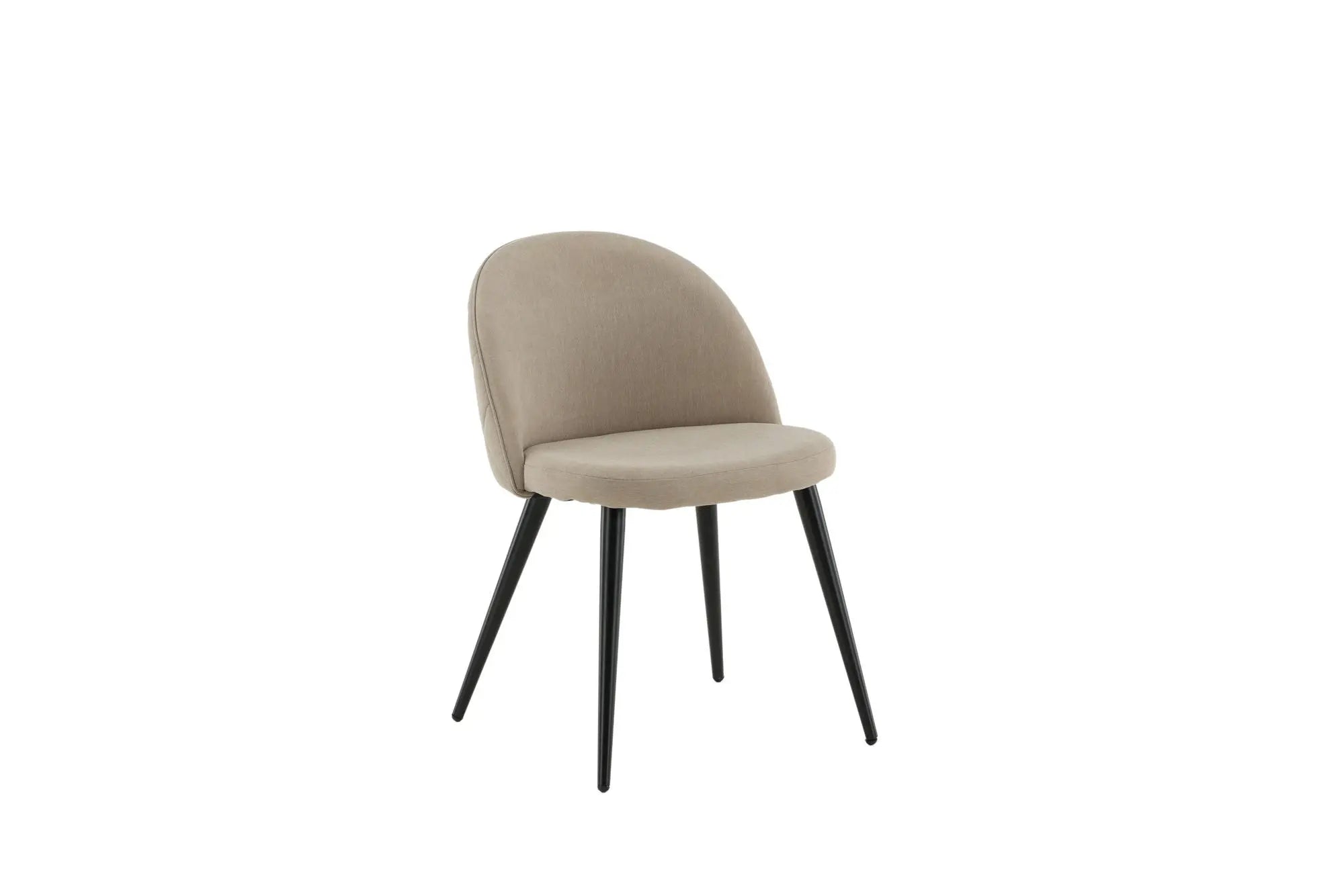Lot de 2 chaises de salle à manger Velvet - 57 x 76,5 x 50 - Polyester Lin