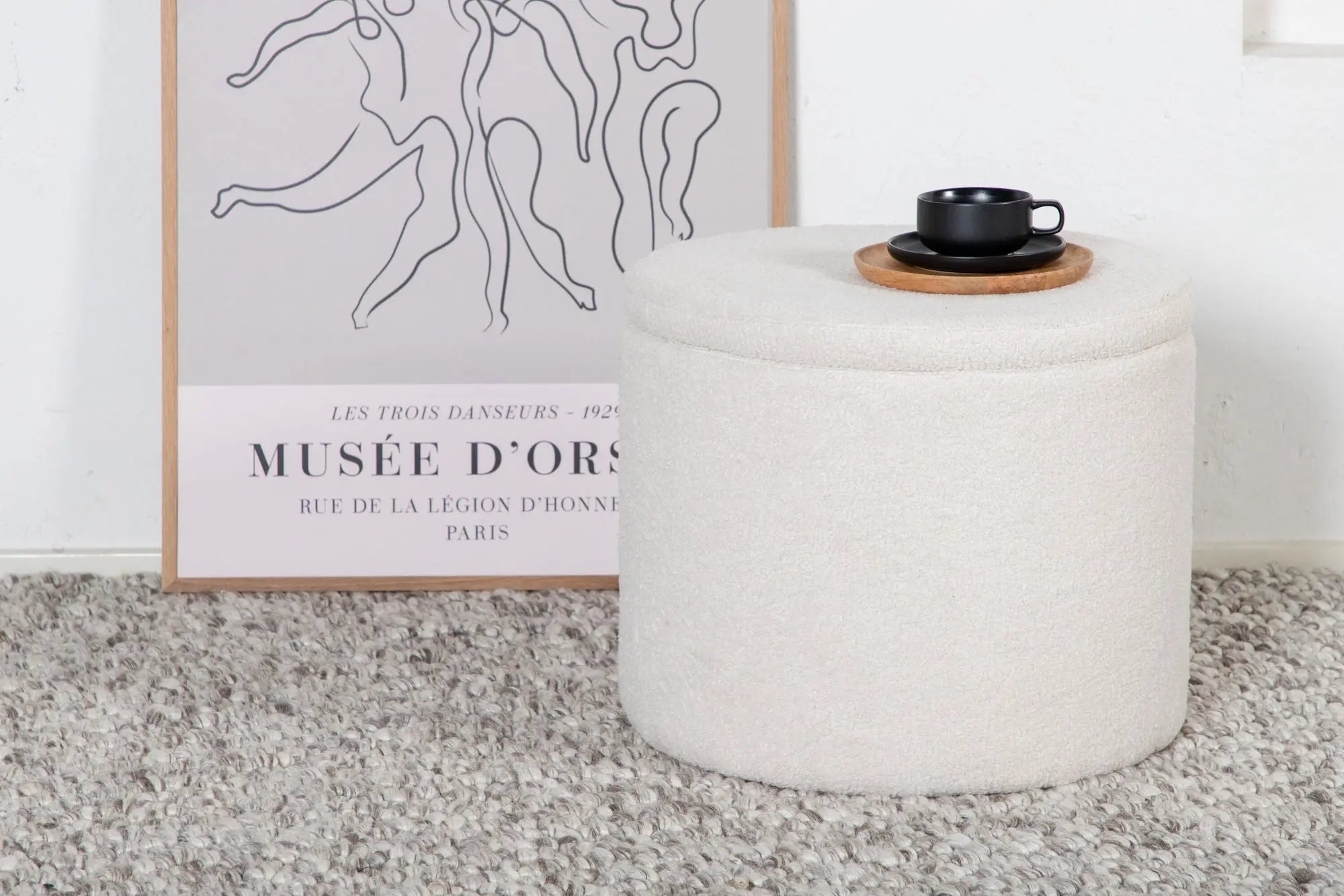 Pouf Dunken - ø51 - Nounours en polyester