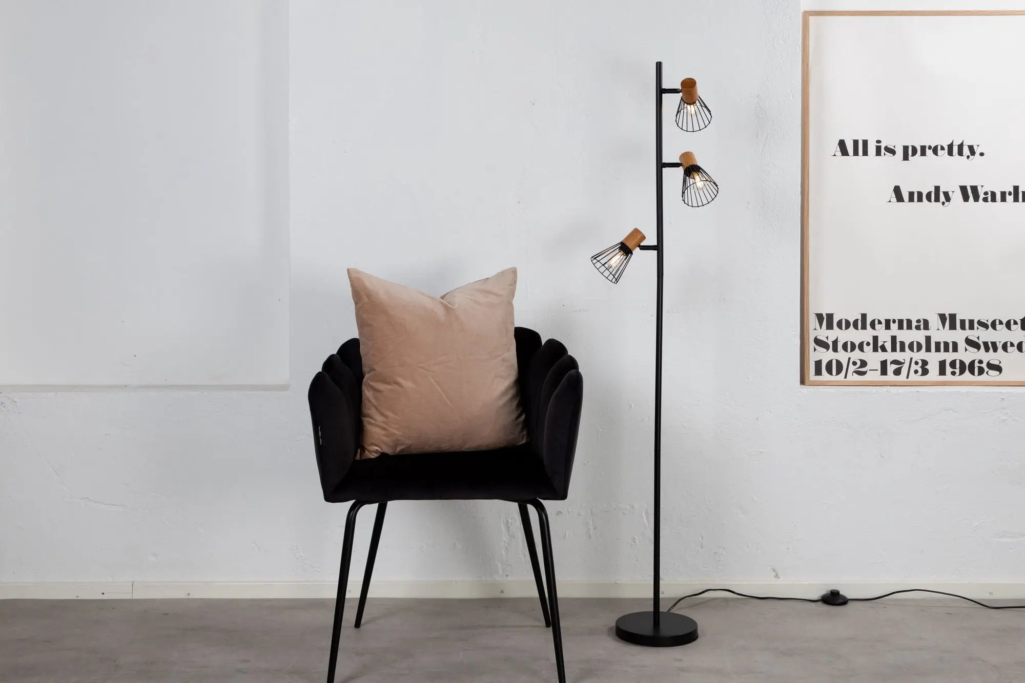 Lampadaire Atticus - 20 x 138,5 x 24 - Acier