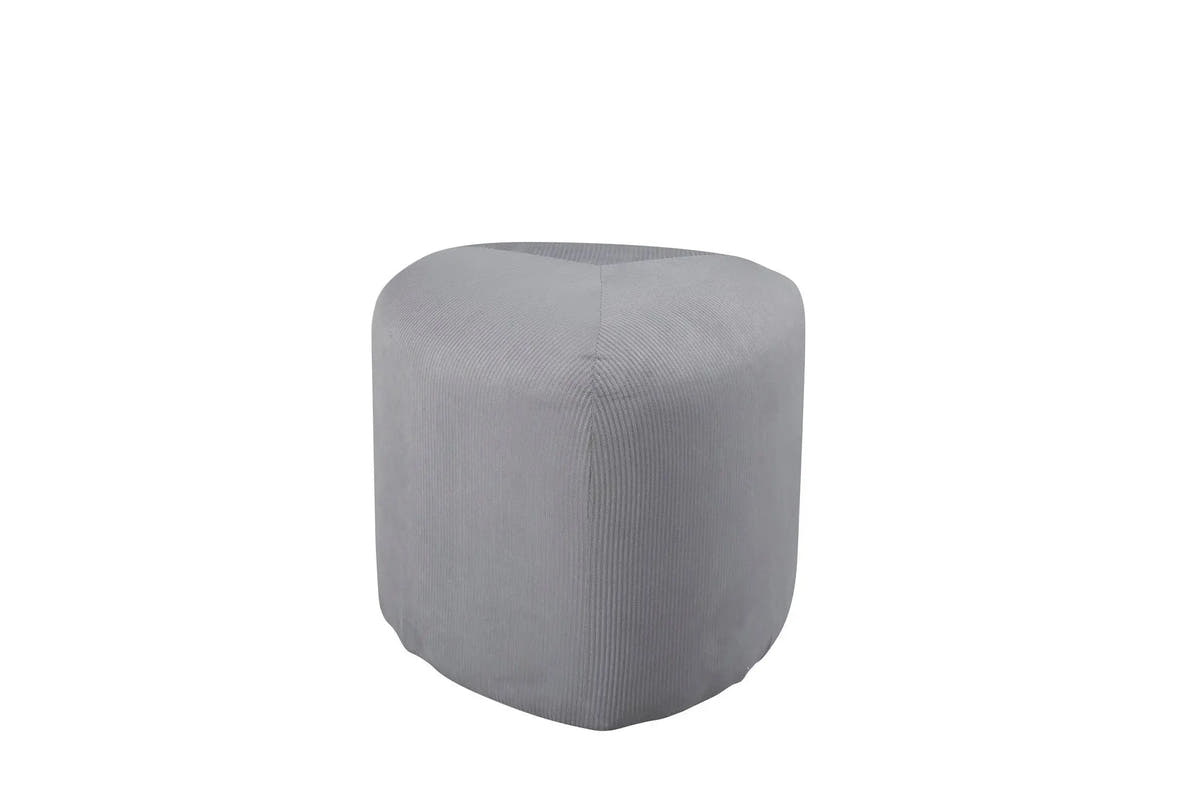 Pouf Peg - ø46 - Polyester velours côtelé