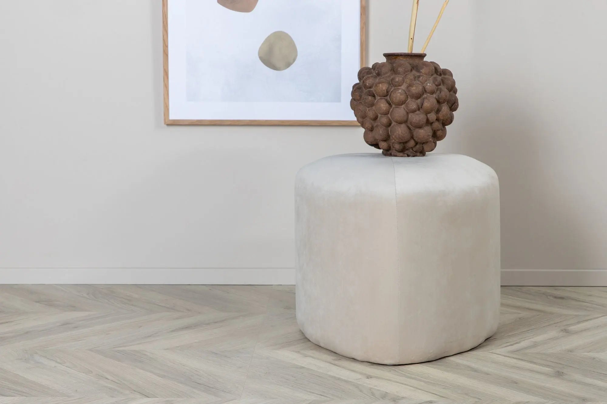 Pouf Peg - ø46 - Polyester Velvet