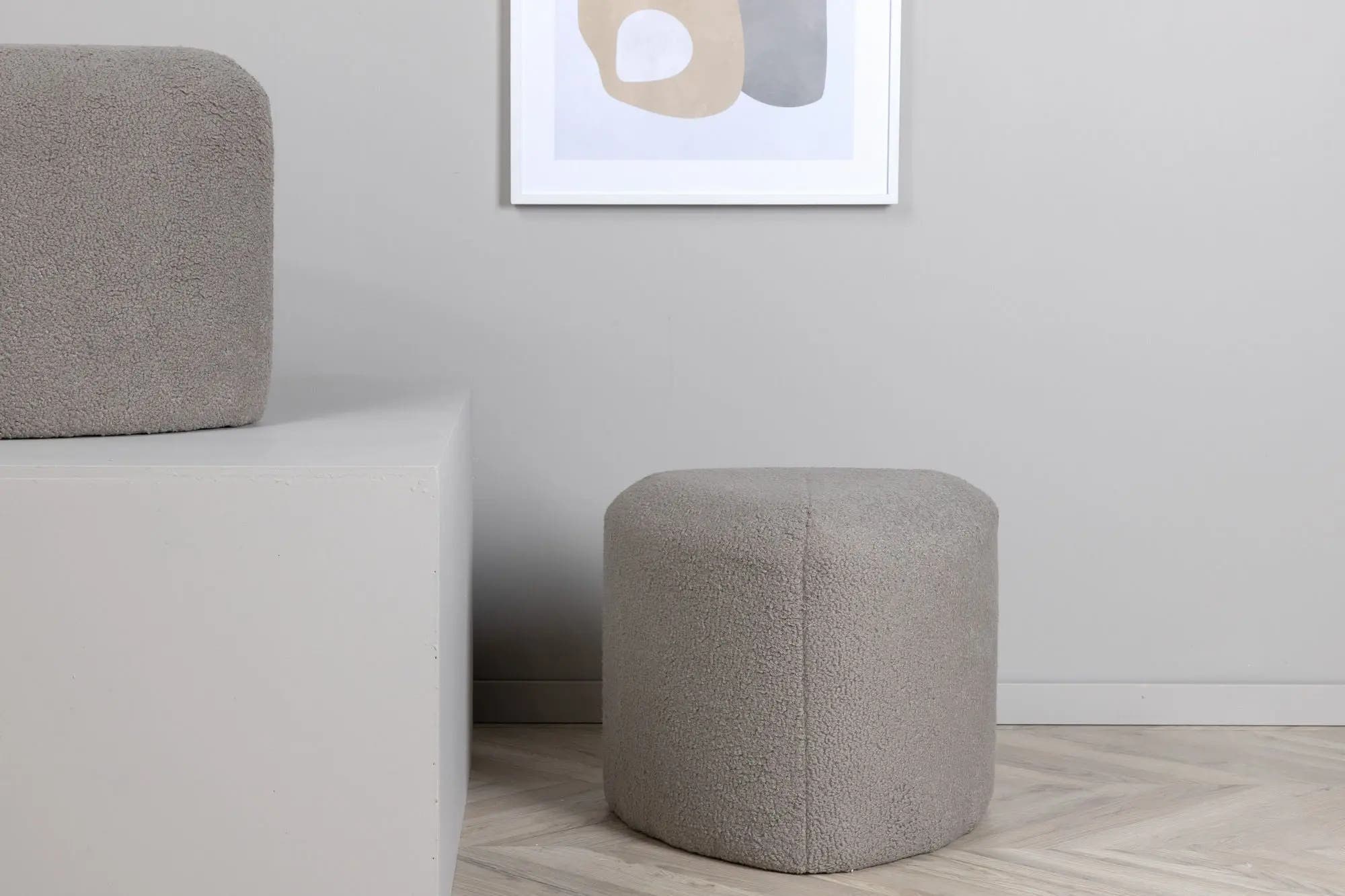 Pouf Peg - ø46 - Nounours en polyester