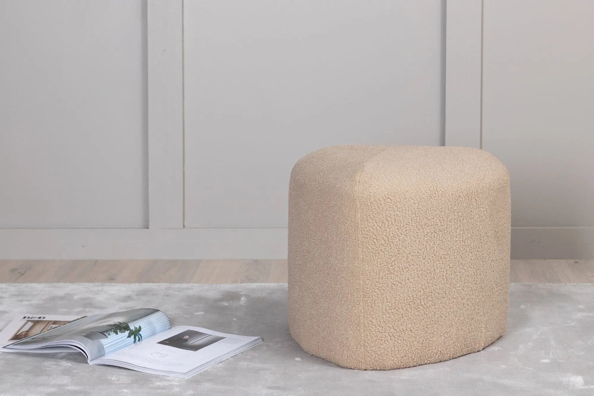 Pouf Peg - ø46 - Nounours en polyester