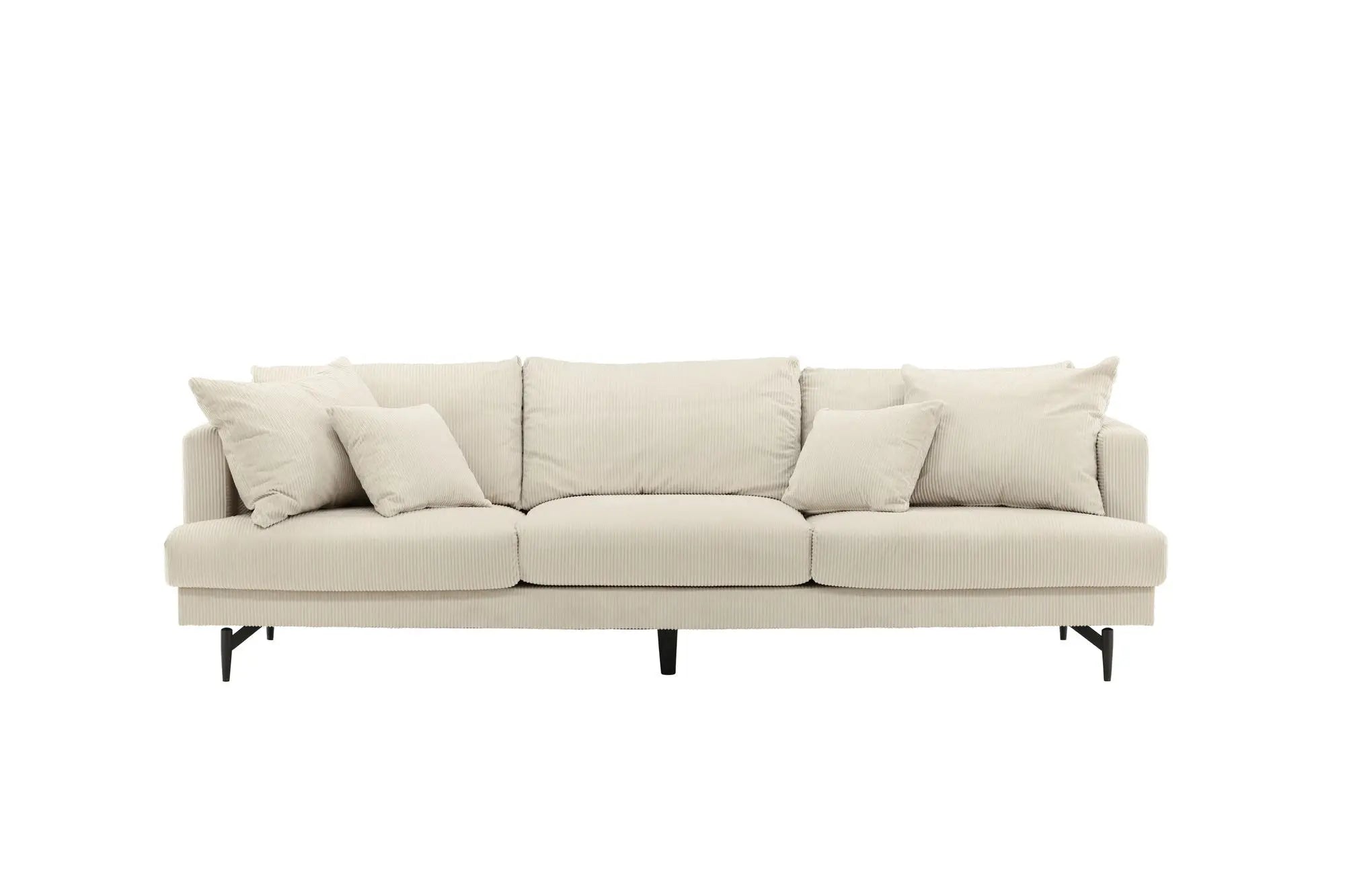 Canapé Sofia - 260 x 86 - Polyester velours côtelé