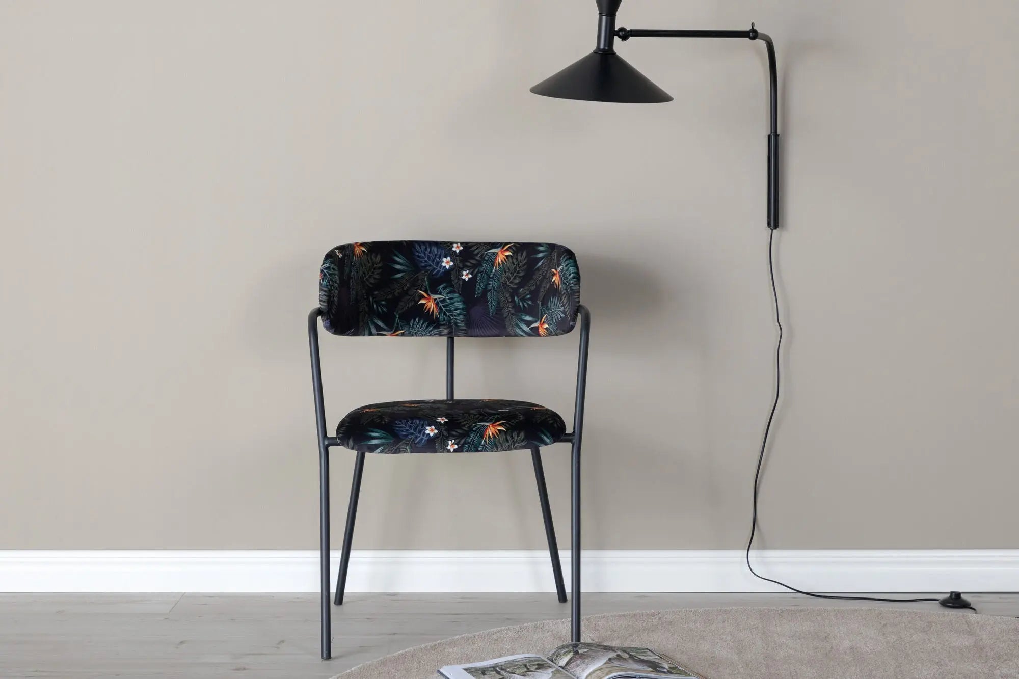 Lot de 2 chaises de salle à manger Arrow - 61 x 58 x 79 - Polyester Velvet
