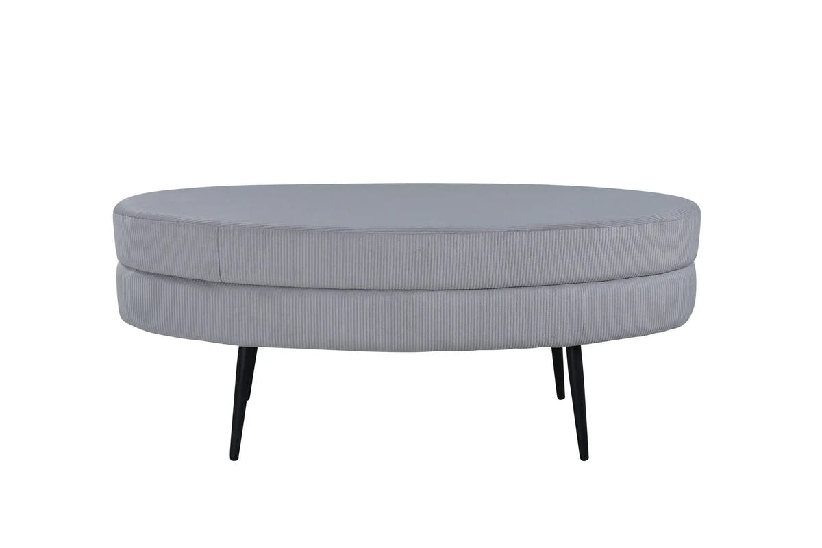 Pouf Otto - 100 x 40 x 41 - Polyester velours côtelé