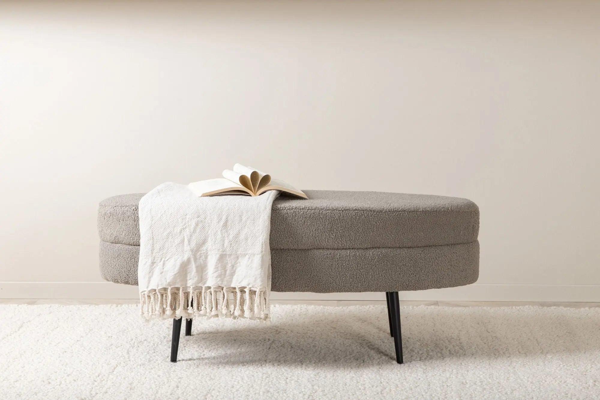 Pouf Otto - 100 x 40 x 41 - Nounours en polyester