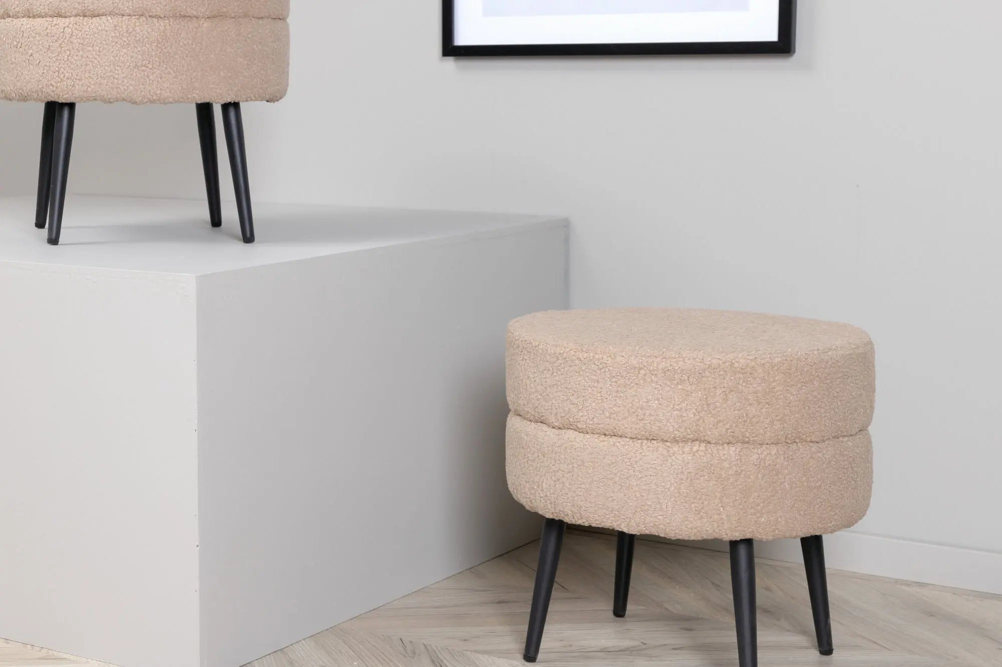 Pouf Pot - ø40 - Nounours en polyester