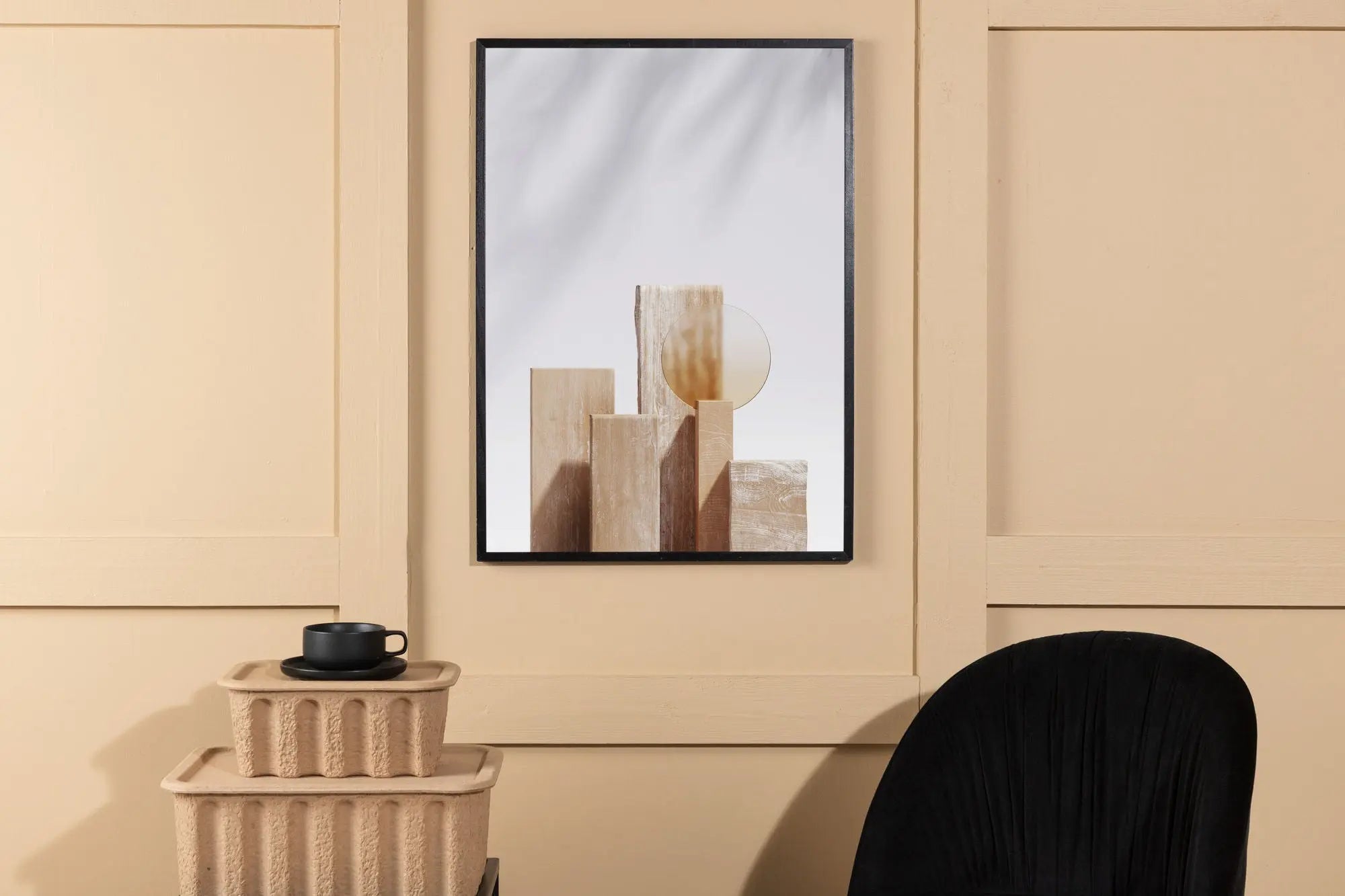 Affiche - Blocs de bois - 21 x 30 - Papier