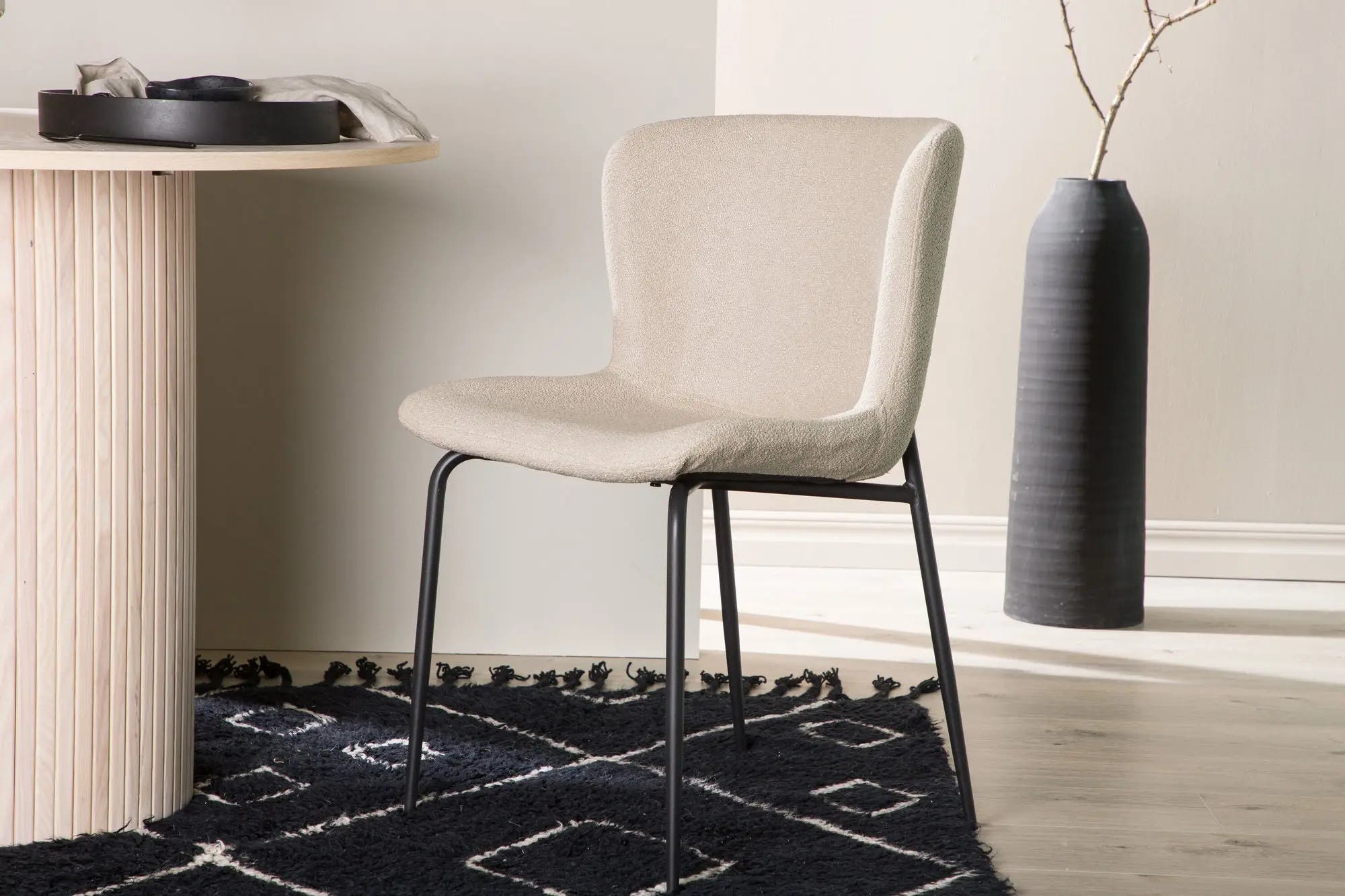 Lot de 2 chaises de salle à manger Modesto - 54 x 48 x 79,5 - Acier