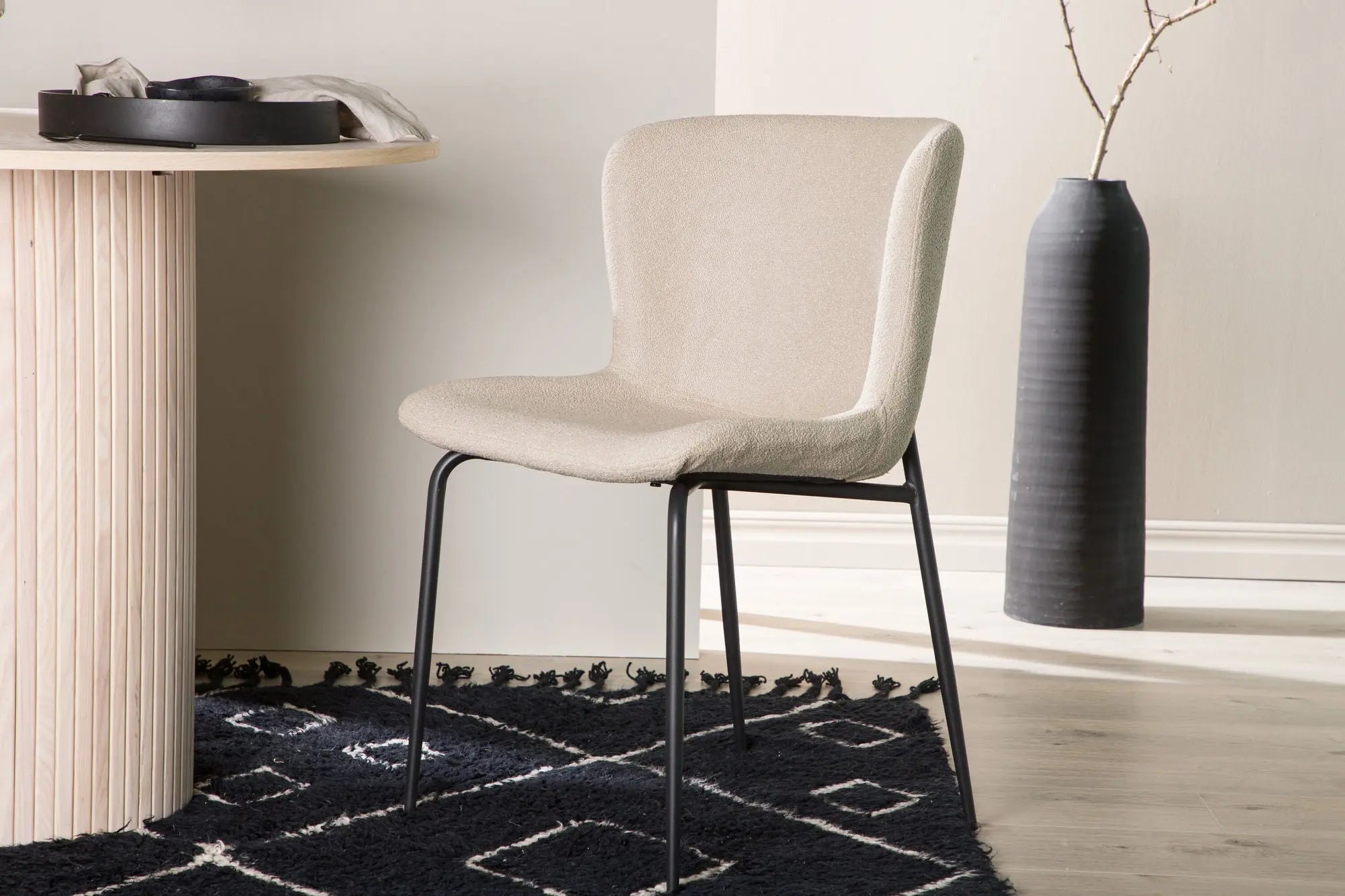Lot de 2 chaises de salle à manger Modesto - 54 x 48 x 79,5 - Acier