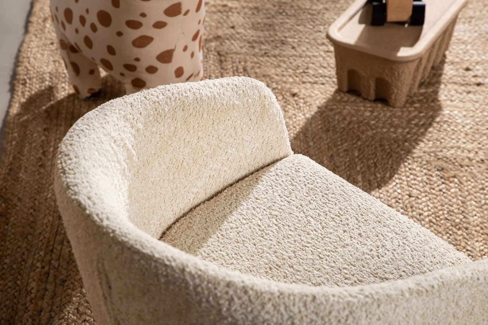 Canapé simple pour enfants Fluffy - 52 x 47 - Acier