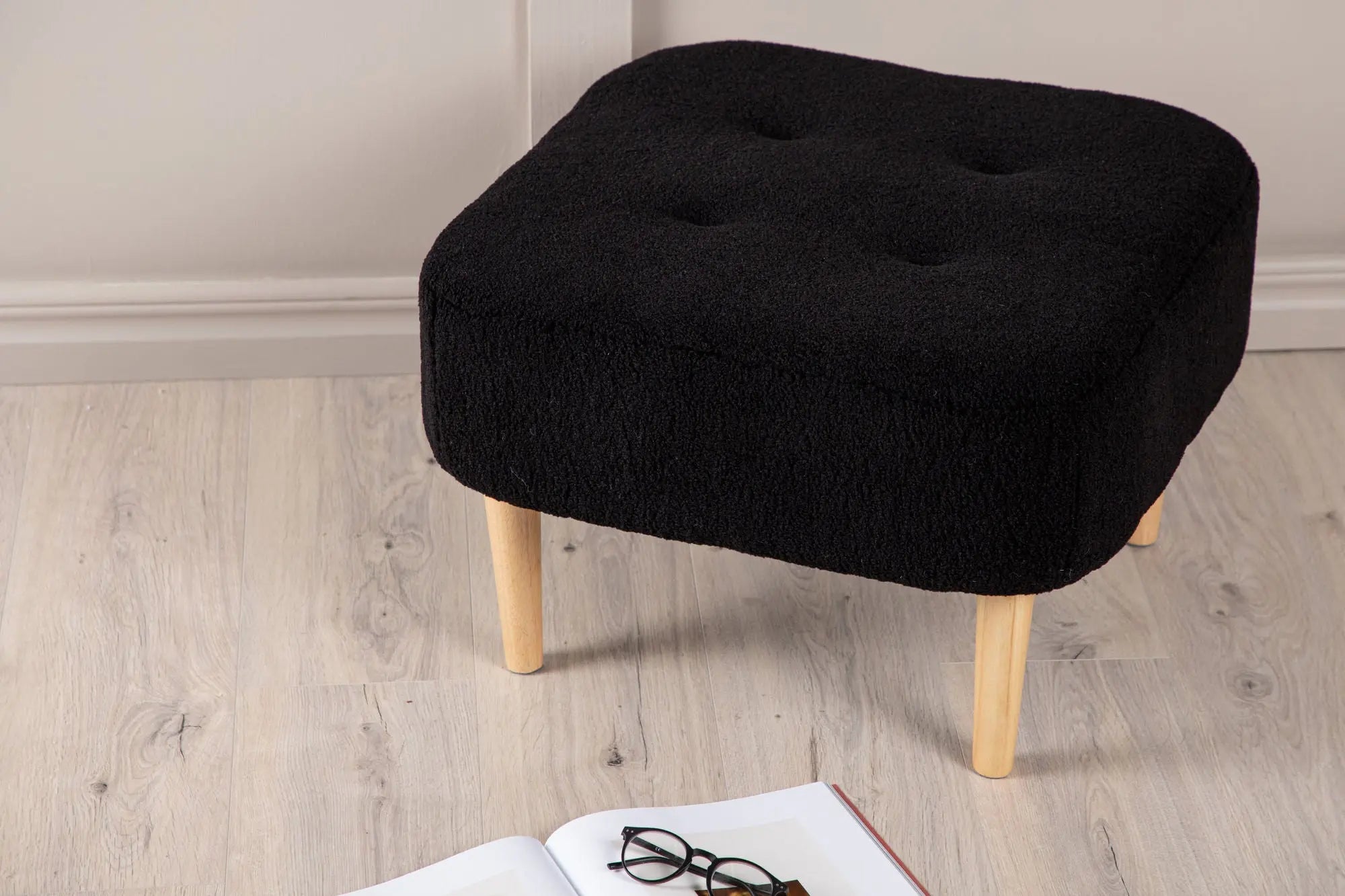 Pouf Salina - 59 x 59 x 40 - Polaire