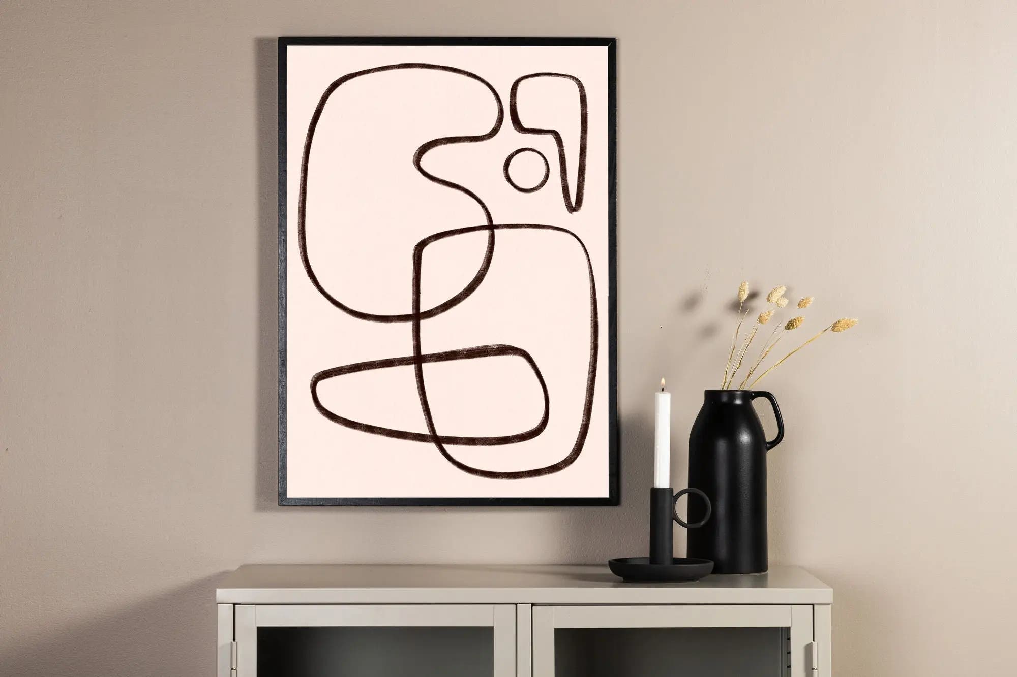 Affiche - Dessin au trait - 21 x 30 - Papier