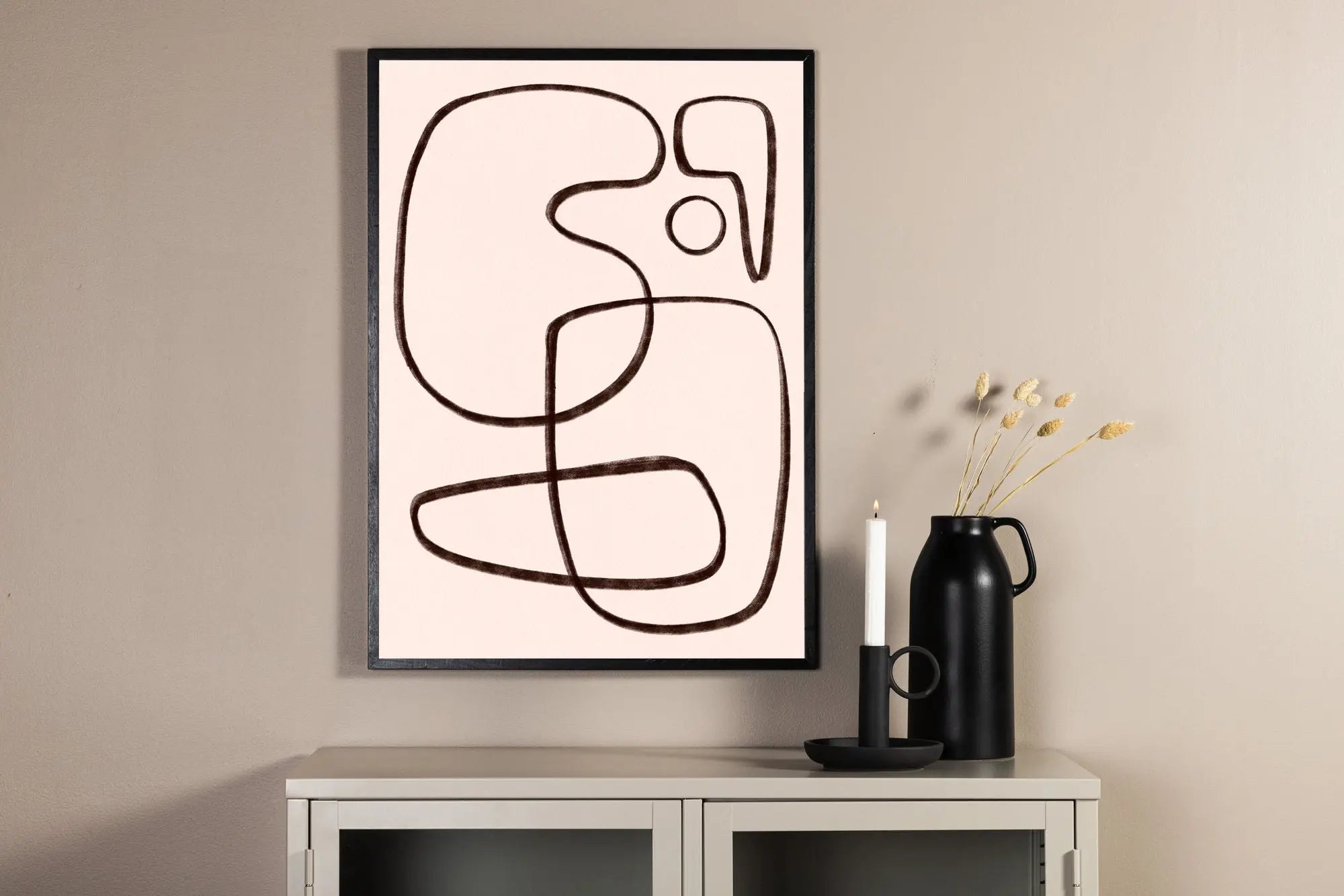 Affiche - Dessin au trait - 21 x 30 - Papier