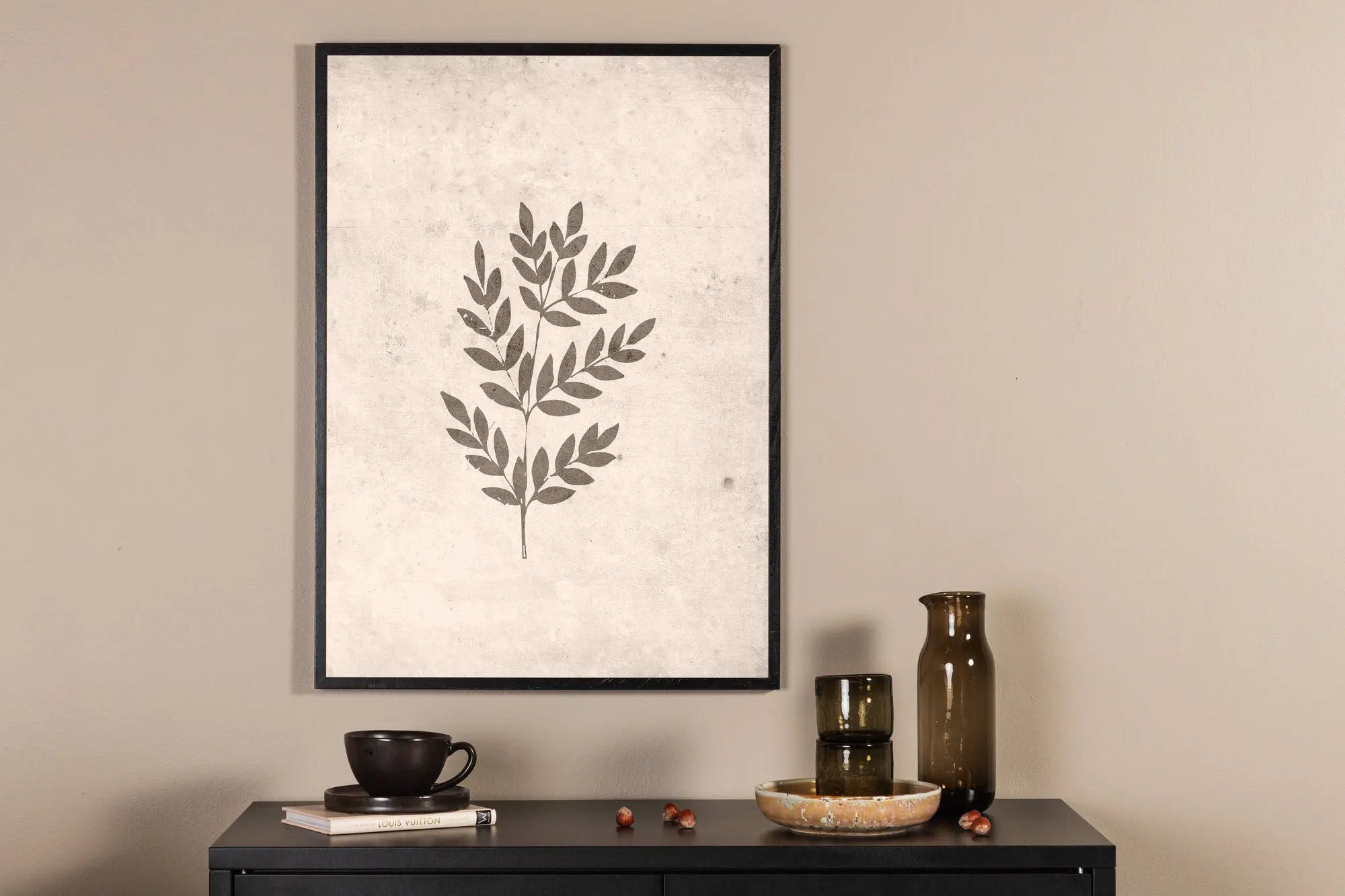 Affiche - Feuille de printemps - 21 x 30 - Papier