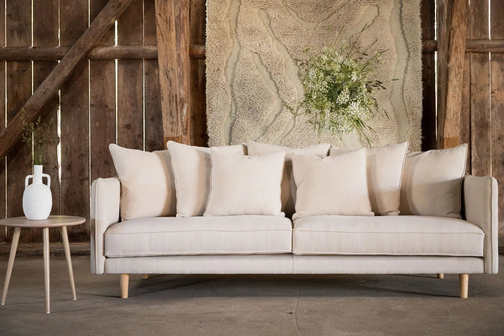 Canapé 3 places Segelskären - 240 x 92 - Polyester Lin