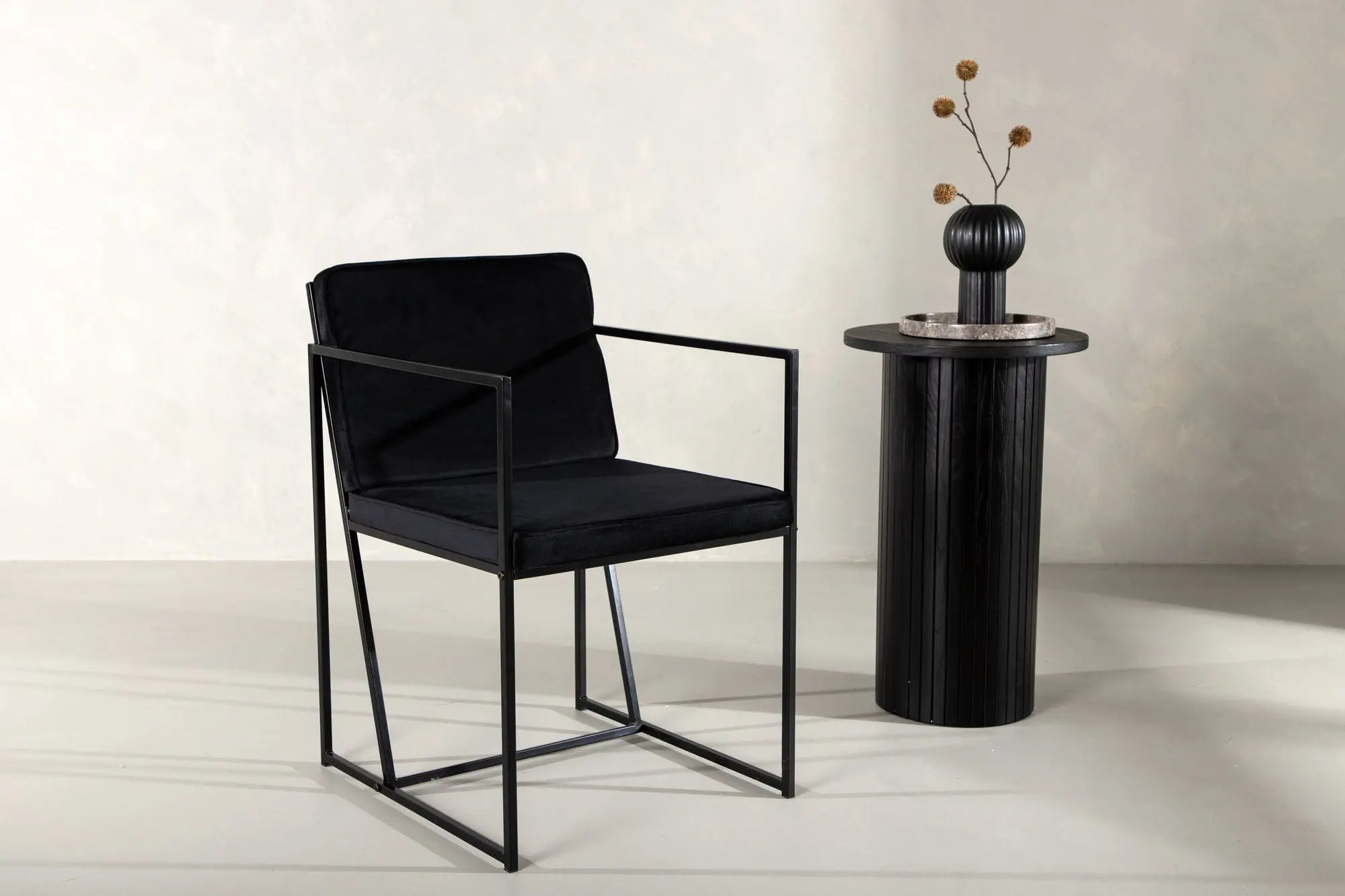 Lot de 2 chaises de salle à manger Richmond - 55 x 52 x 82 - Acier