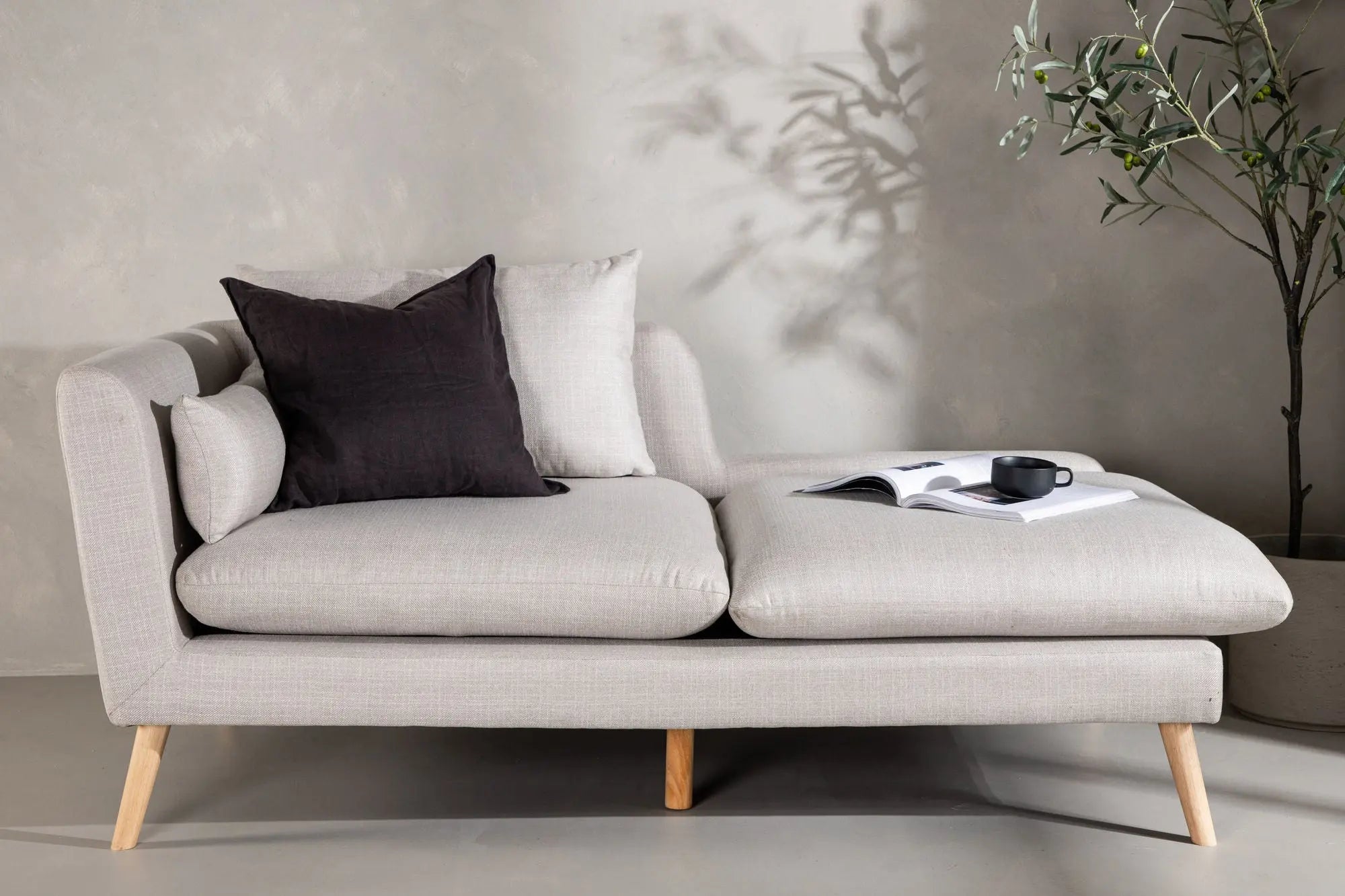 Canapé Tacoma - 174 x 93 - Polyester Lin