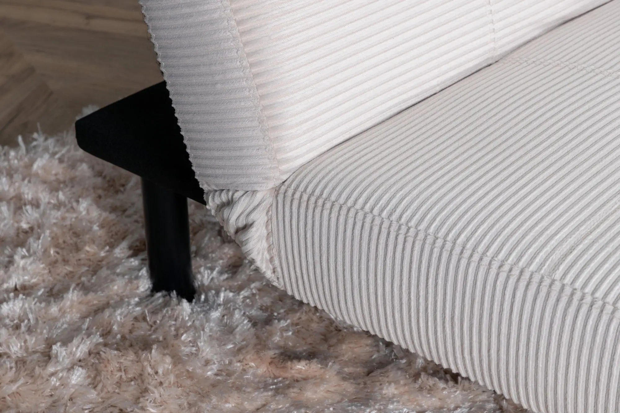 Canapé Bodil - 180 x 55 - Polyester velours côtelé
