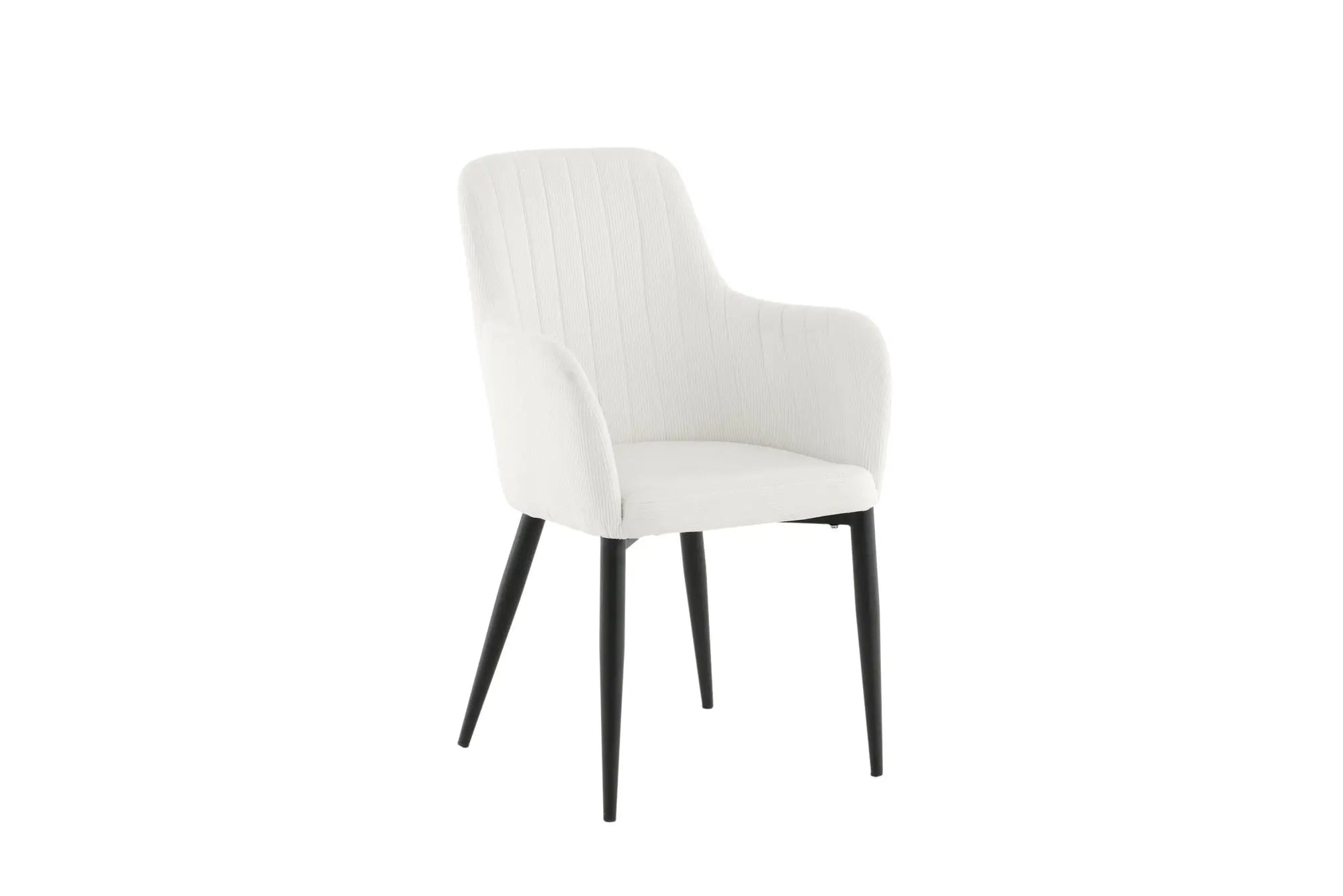Lot de 2 chaises de salle à manger Comfort - 62 x 57 x 93 - Polyester velours côtelé