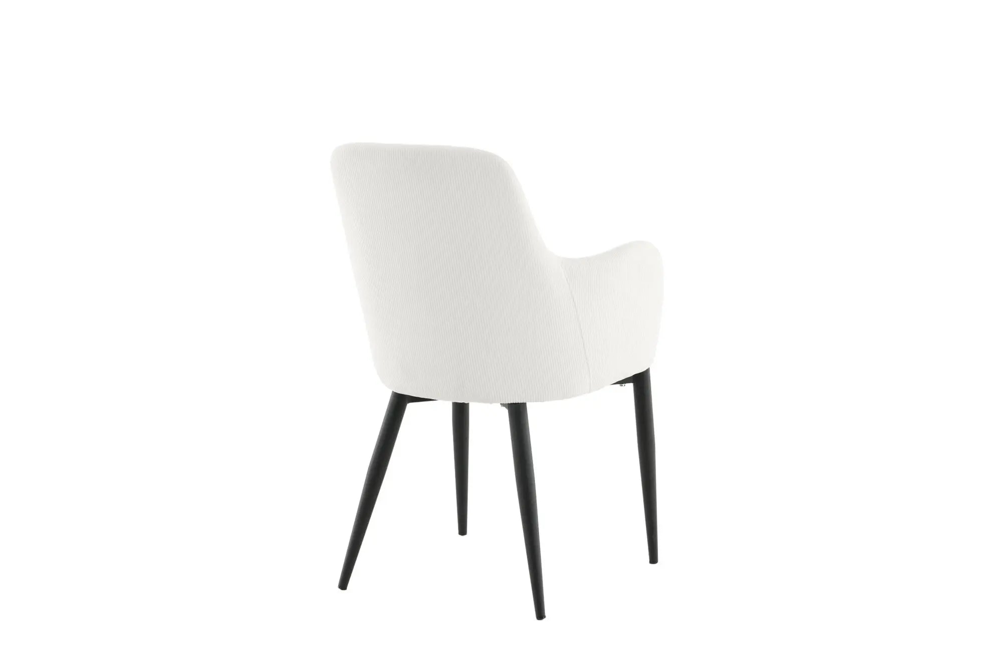 Lot de 2 chaises de salle à manger Comfort - 62 x 57 x 93 - Polyester velours côtelé