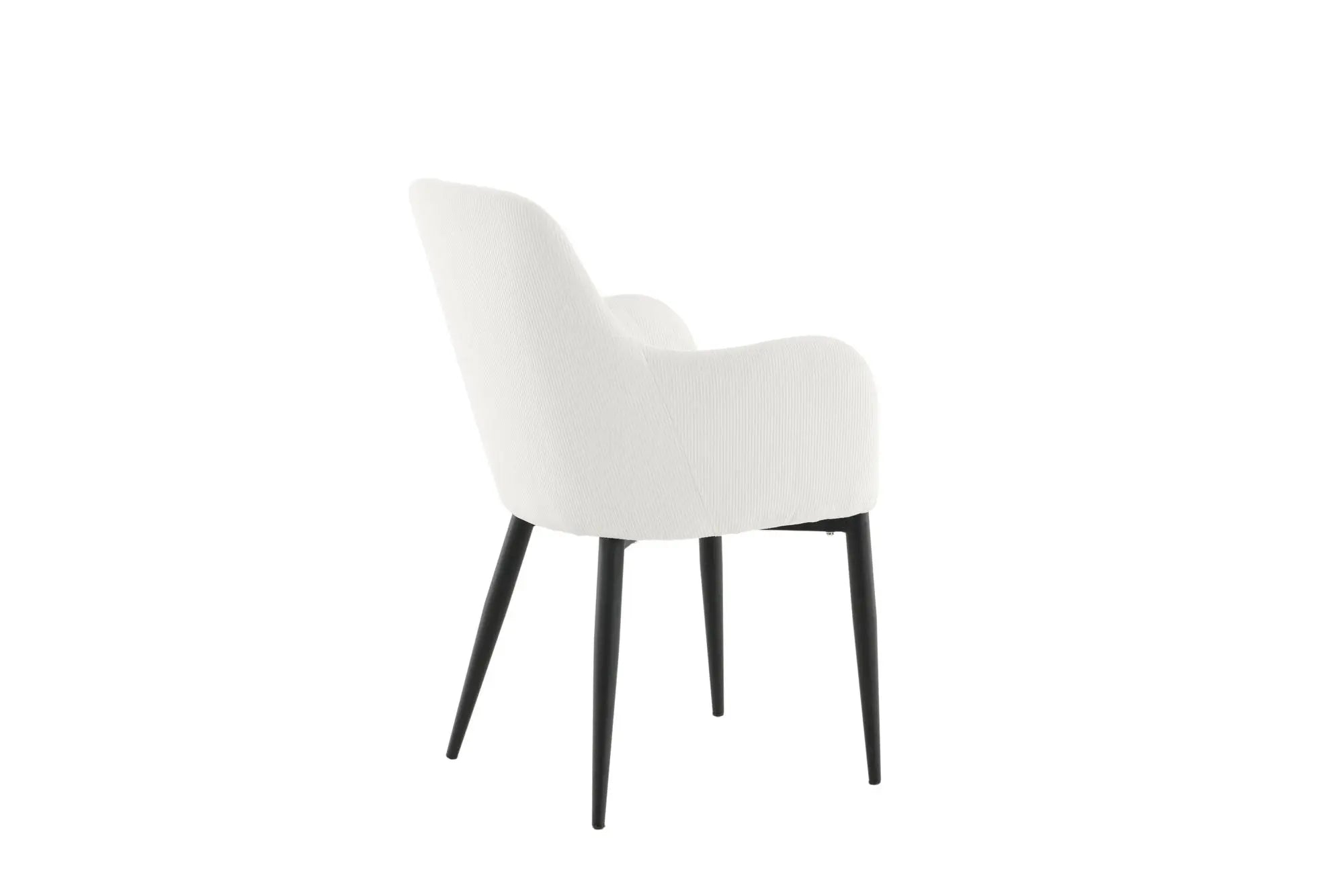 Lot de 2 chaises de salle à manger Comfort - 62 x 57 x 93 - Polyester velours côtelé