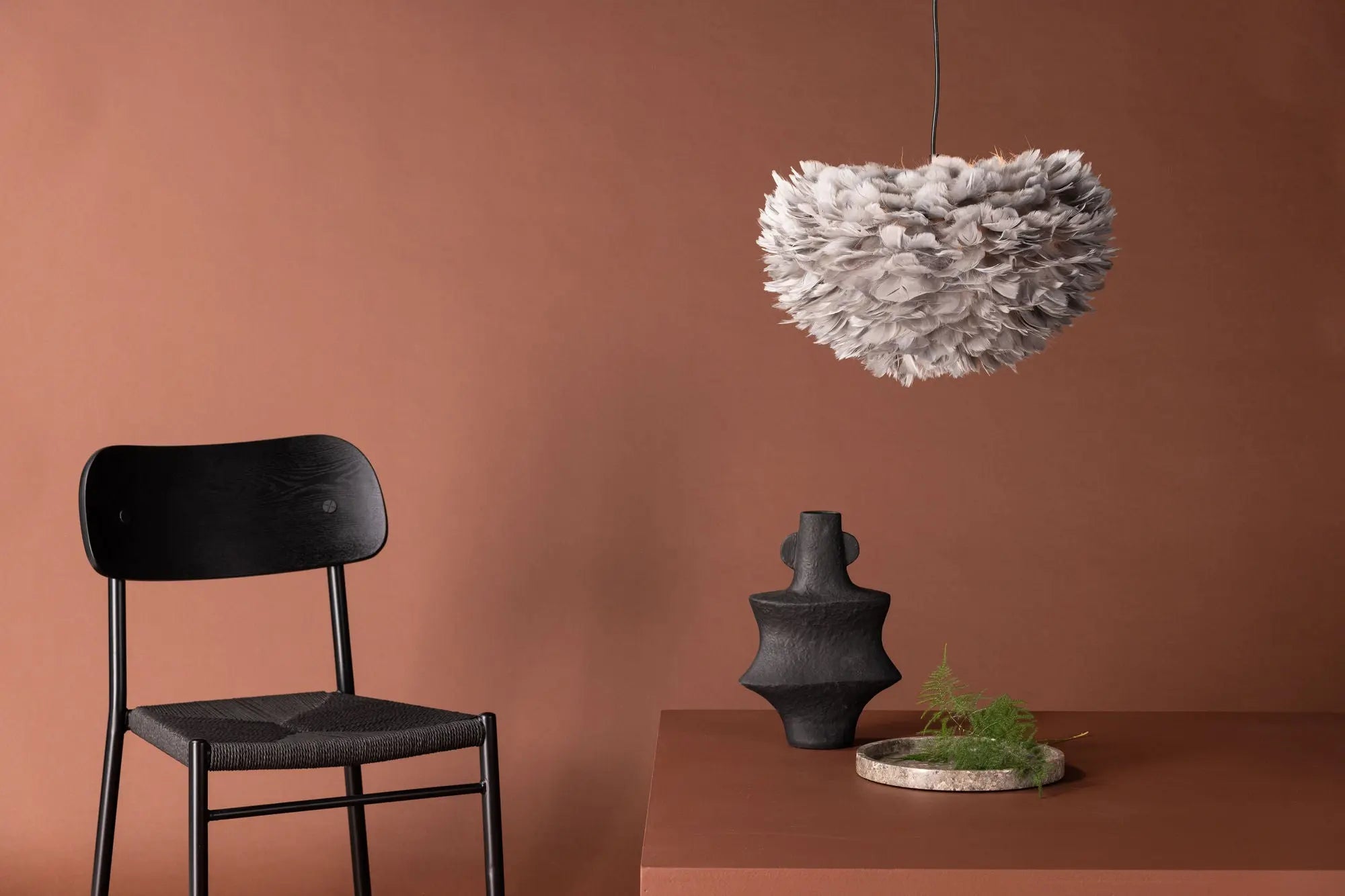 Plafonnier Nicola - 45 x 25 - Plume