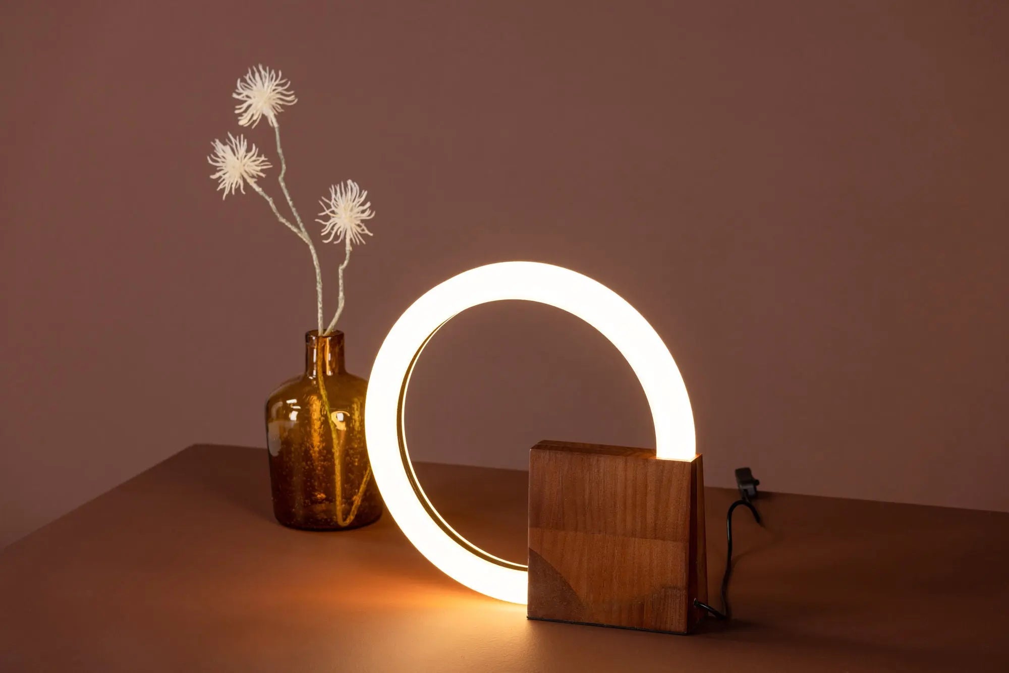 Lampe de table Brive - 30 x 30 x 6 - Bois