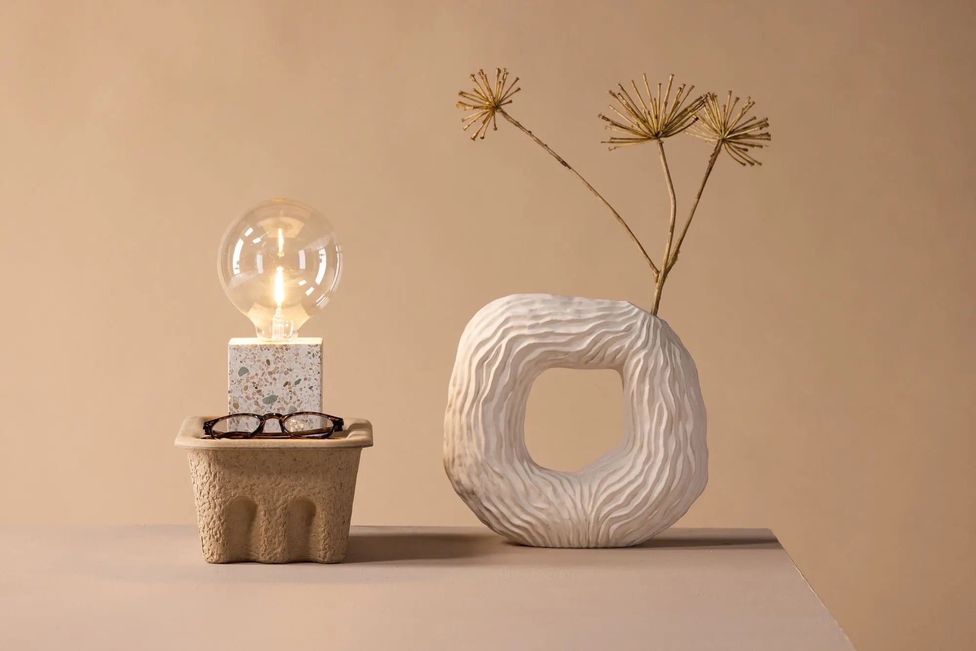 Lampe de table Rilche - 9 x 9 x 9 - Granito