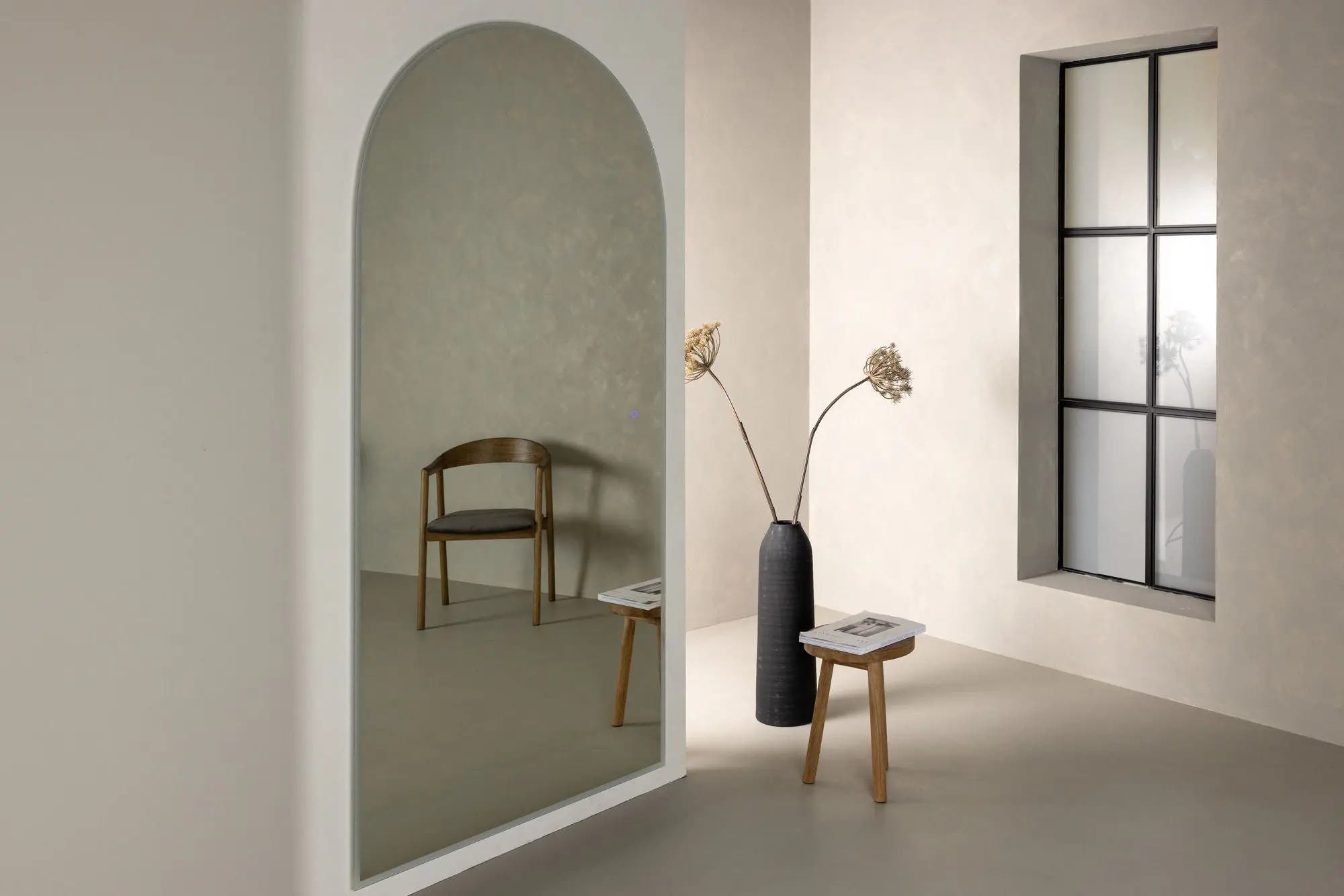Grand miroir lumineux Skeppsvik x Josefin Lustig - 100 x 210 - Verre