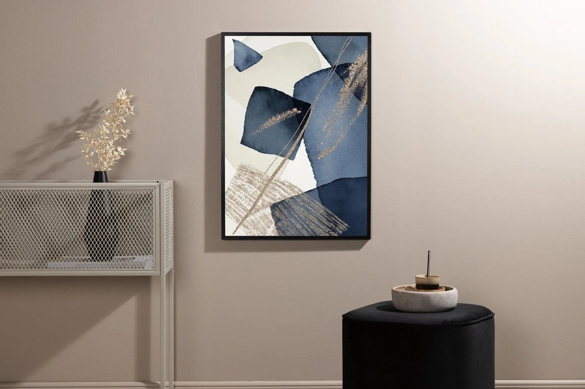 Affiche - Tourbillon bleu - 21 x 30 - Papier
