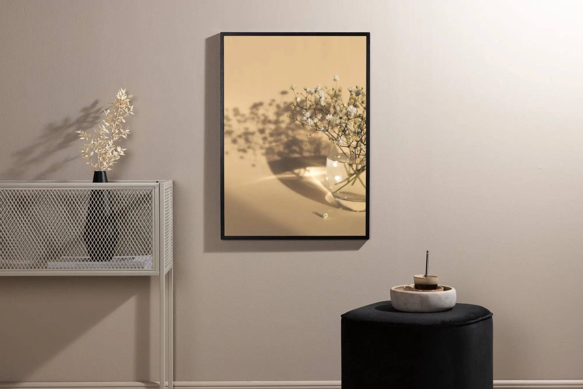 Affiche - Fleurs blanches - 21 x 30 - Papier