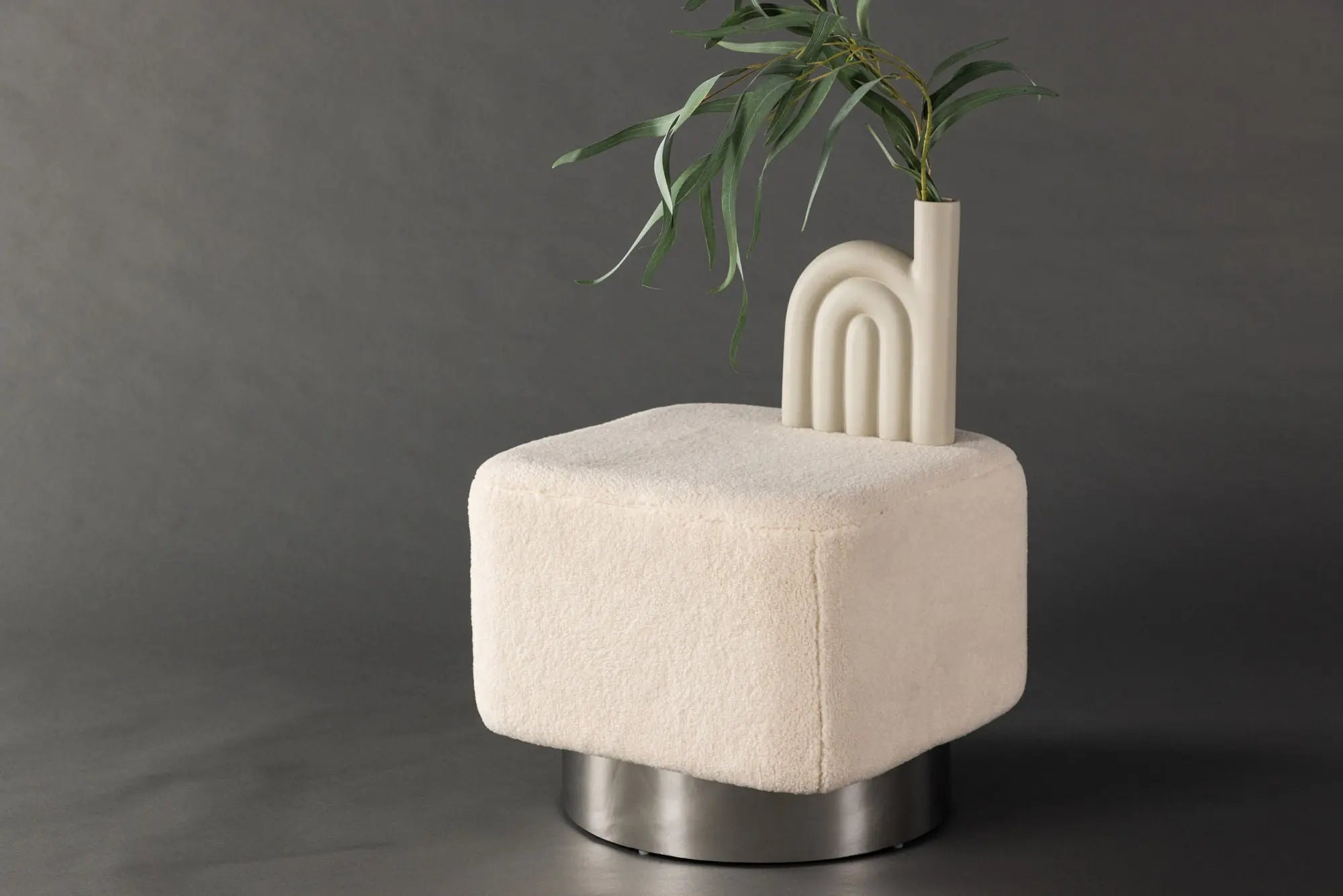 Pouf Newton - 45 x 45 x 38 - Polaire