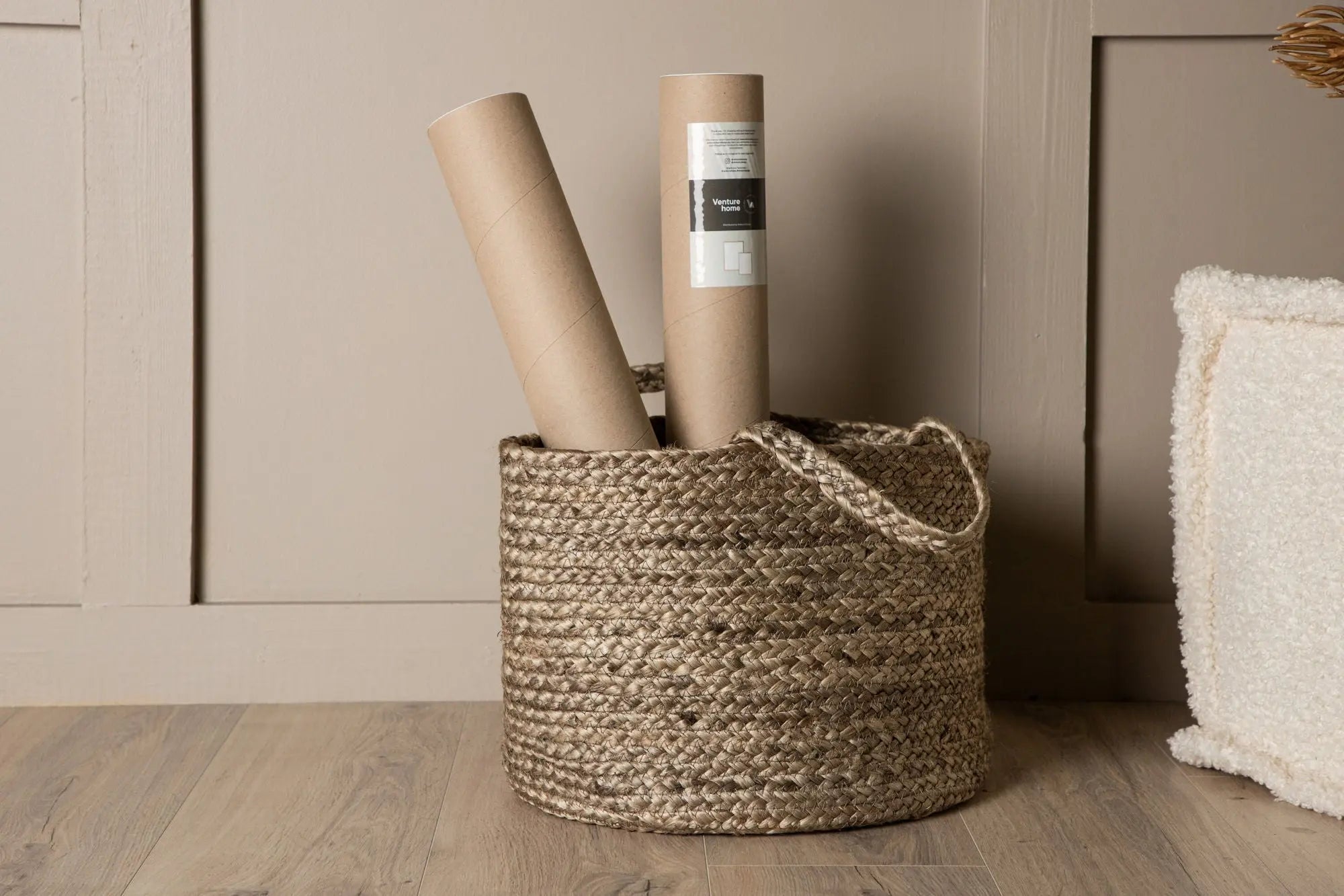 Panier Bhopal - ø35 - Jute