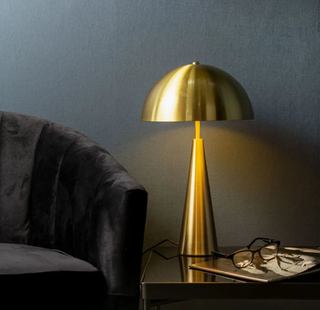 Table Lamp Sublime metal brushed gold - H 51 cm x D 30
