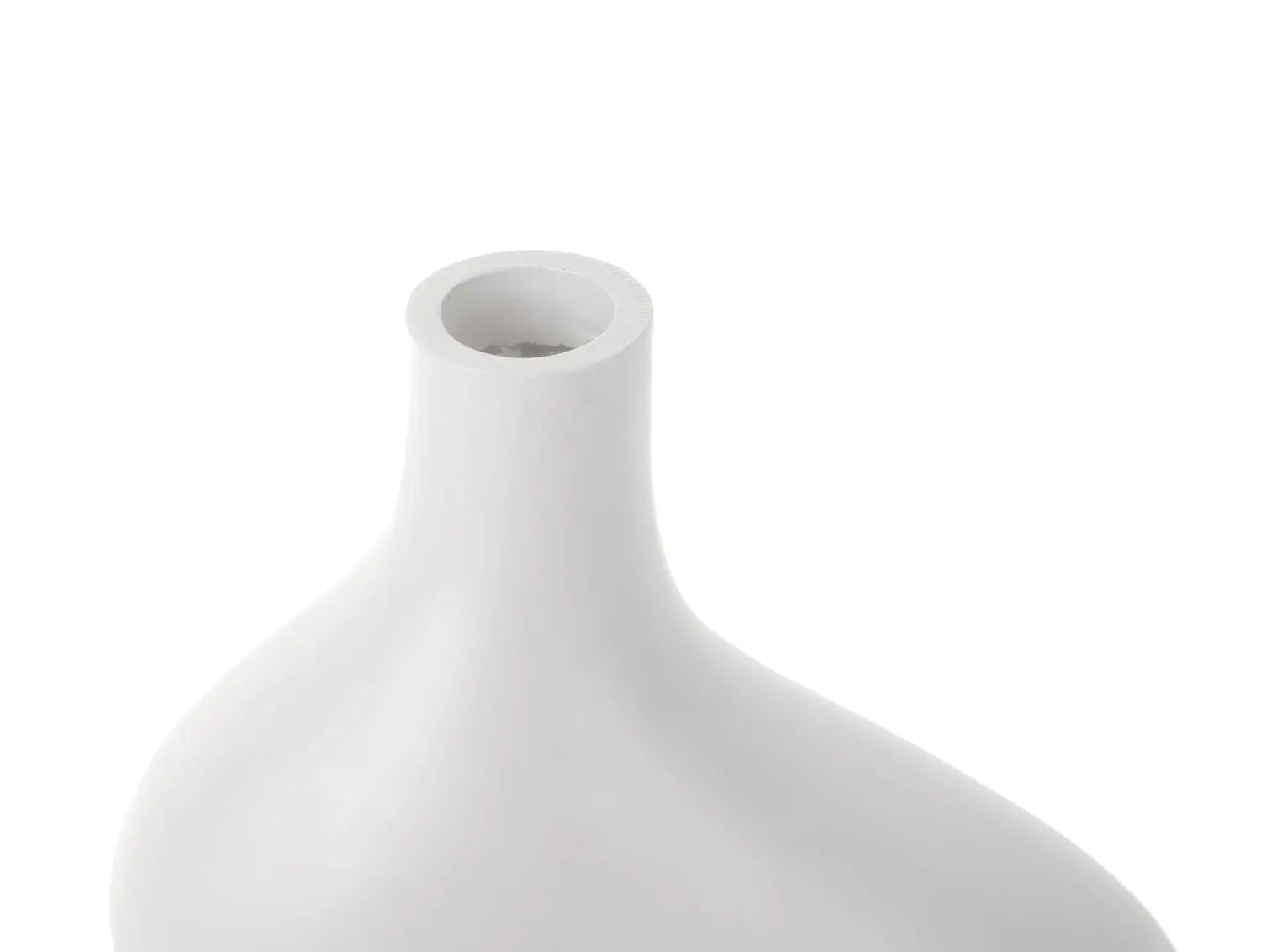 Vase Organic Curves large polyresin white