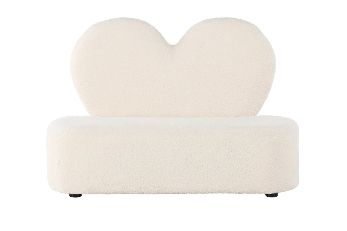Canapé fleuri pour enfants - 98,5 x 36 - Nounours en polyester