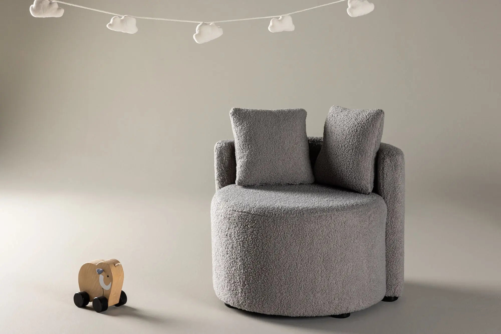 Canapé 2 places Kelso Kids - 59 x 55,5 - Nounours en polyester