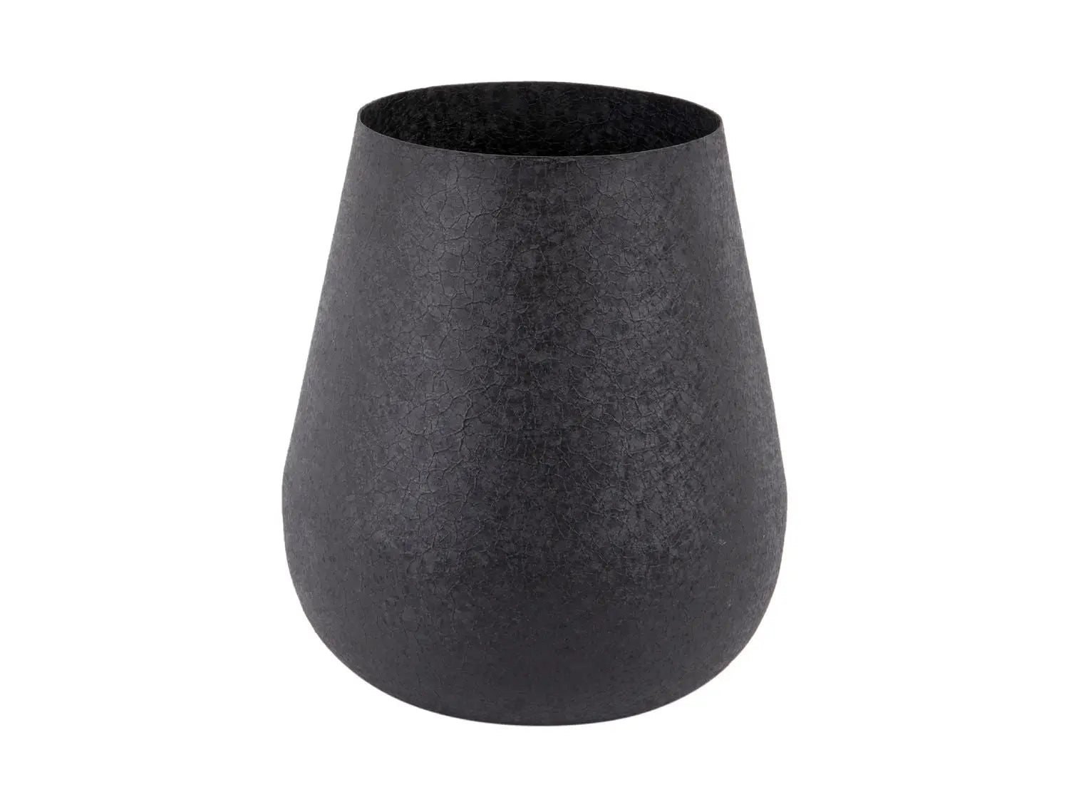 Vase Boaz iron textured black