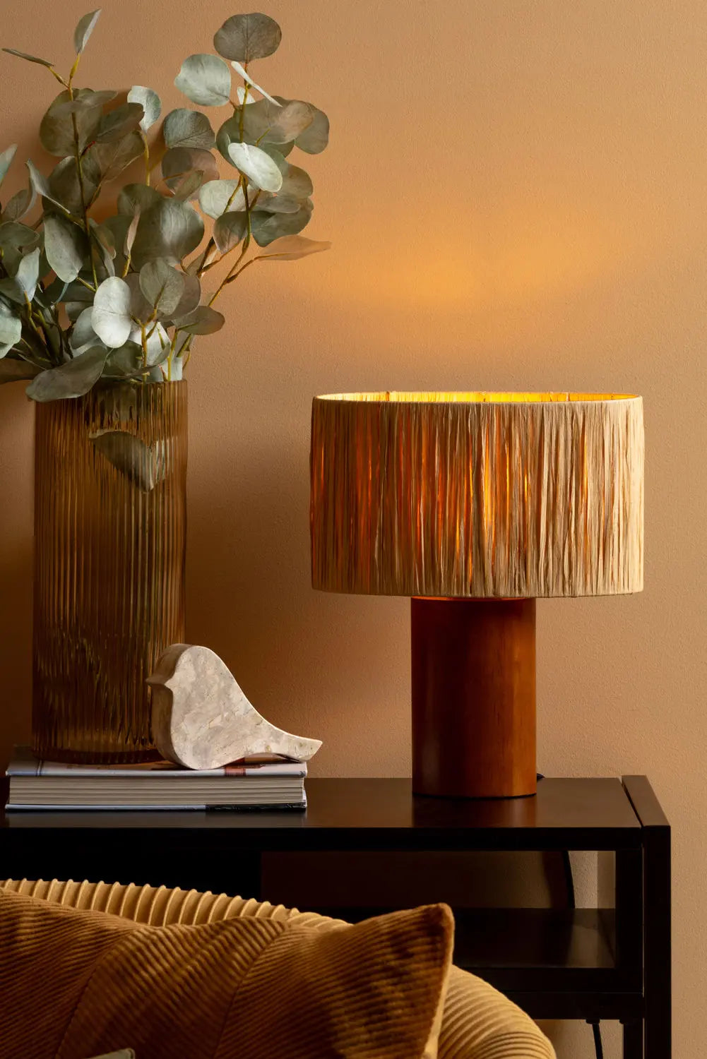 Table lamp Sheer Oval ochre yellow