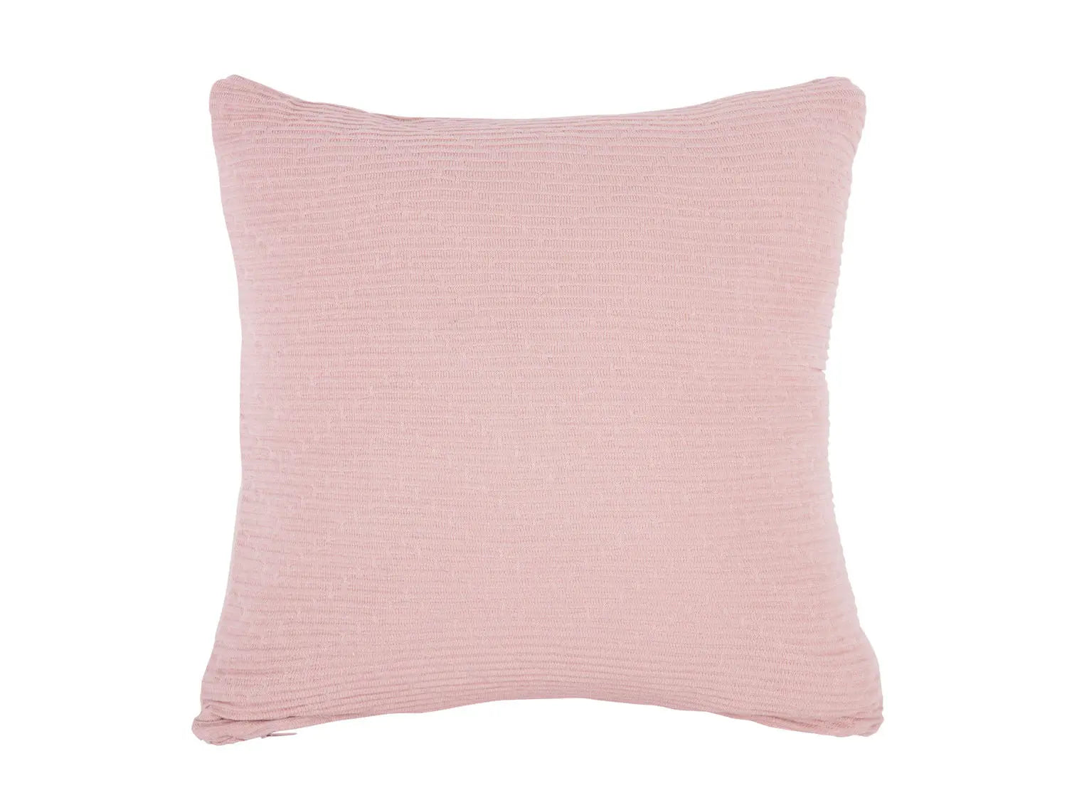 Cushion Zigzag knitted cotton soft pink